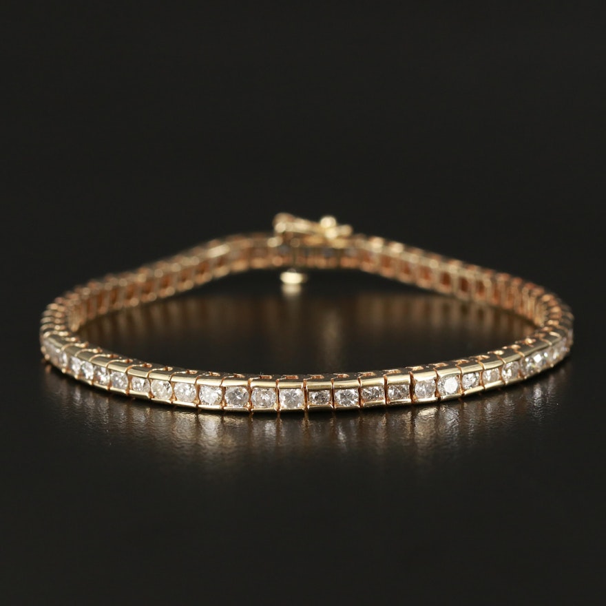 14K 5.00 CTW Diamond Line Bracelet