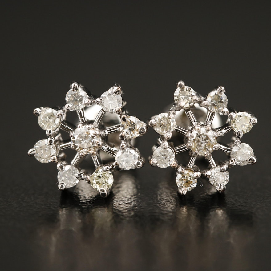 14K 0.69 CTW Diamond Stud Earrings