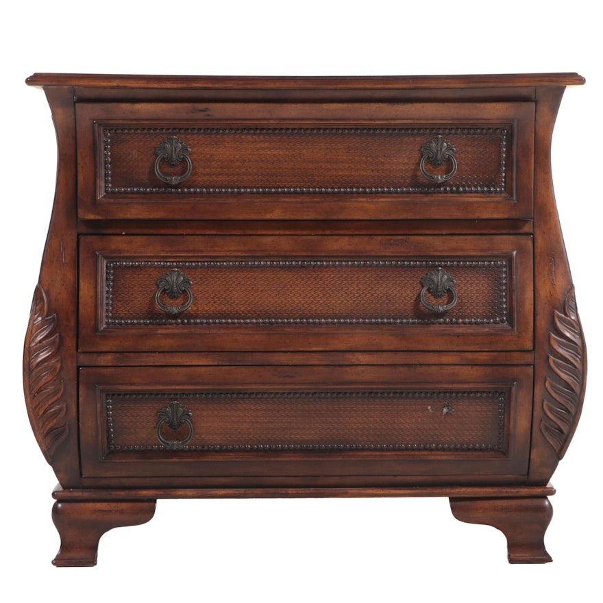 Contemporary Three-Drawer Bombé Commode