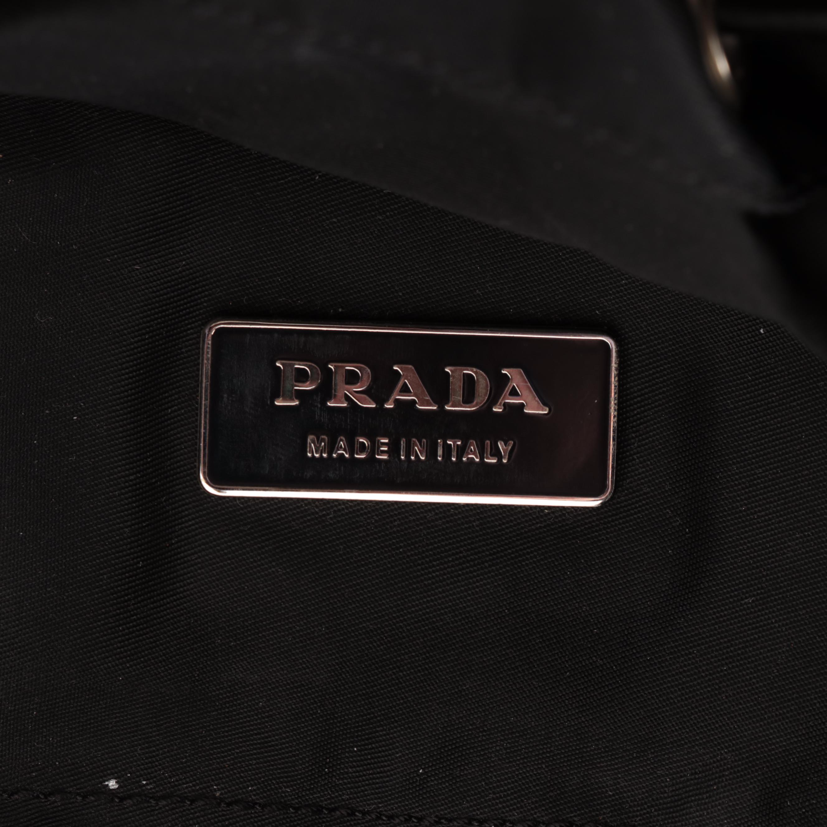 Prada Internal Frame Hiking Backpack in Nylon and Canvas