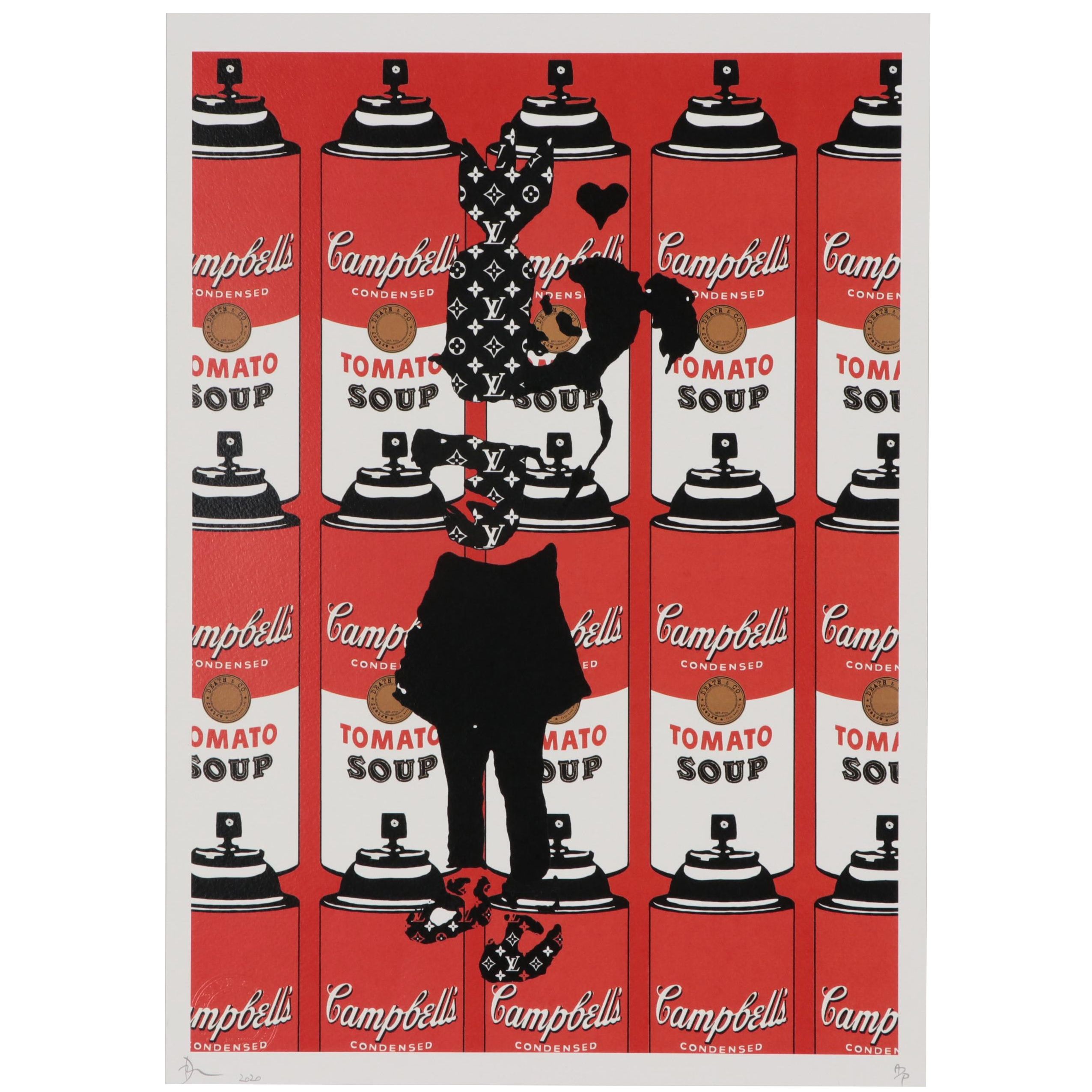 Death NYC Offset Lithograph of Campbell's Soup Spray Can, 2020