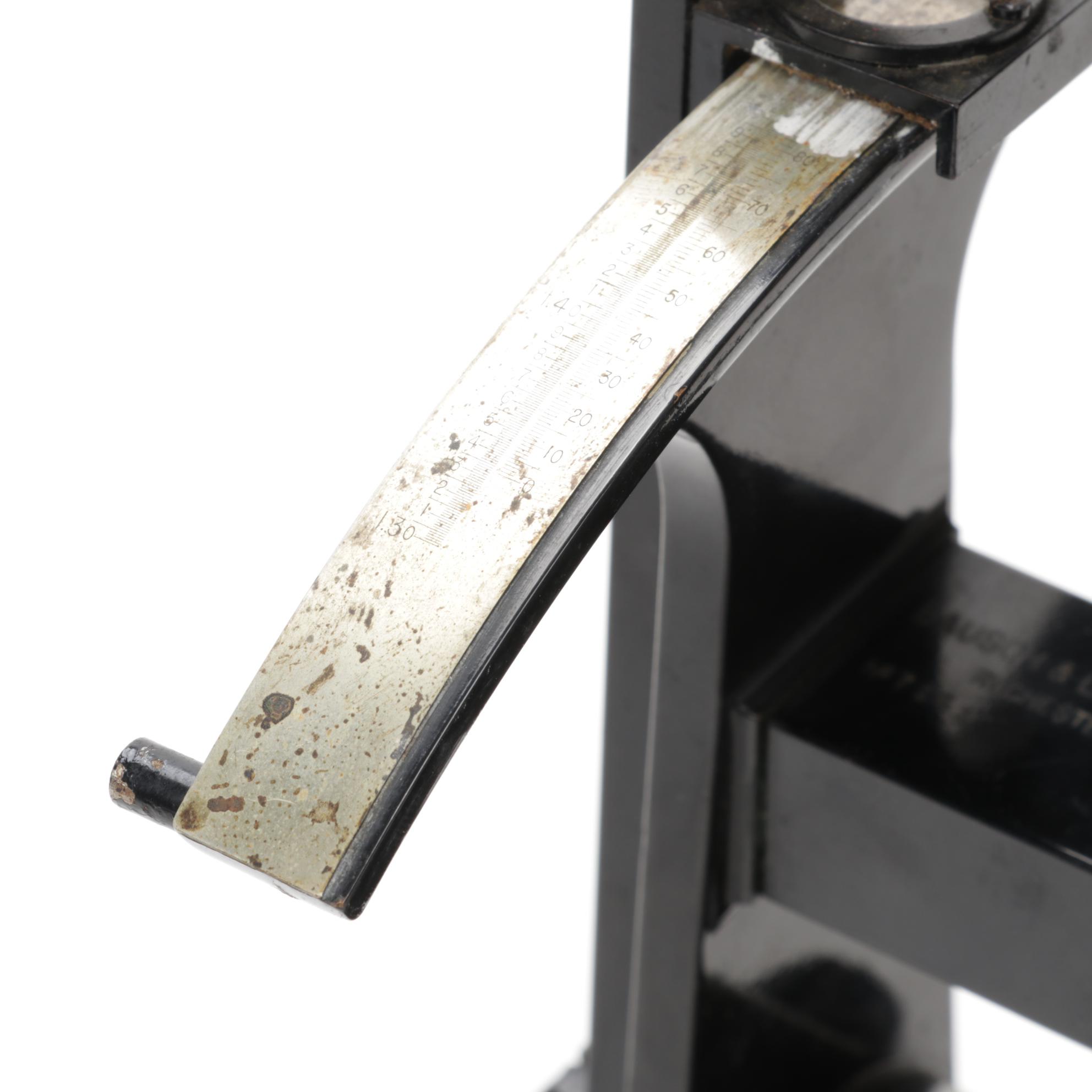 Bausch & Lomb Optical Refractometer Microscope with Wooden Case, Circa 1930s