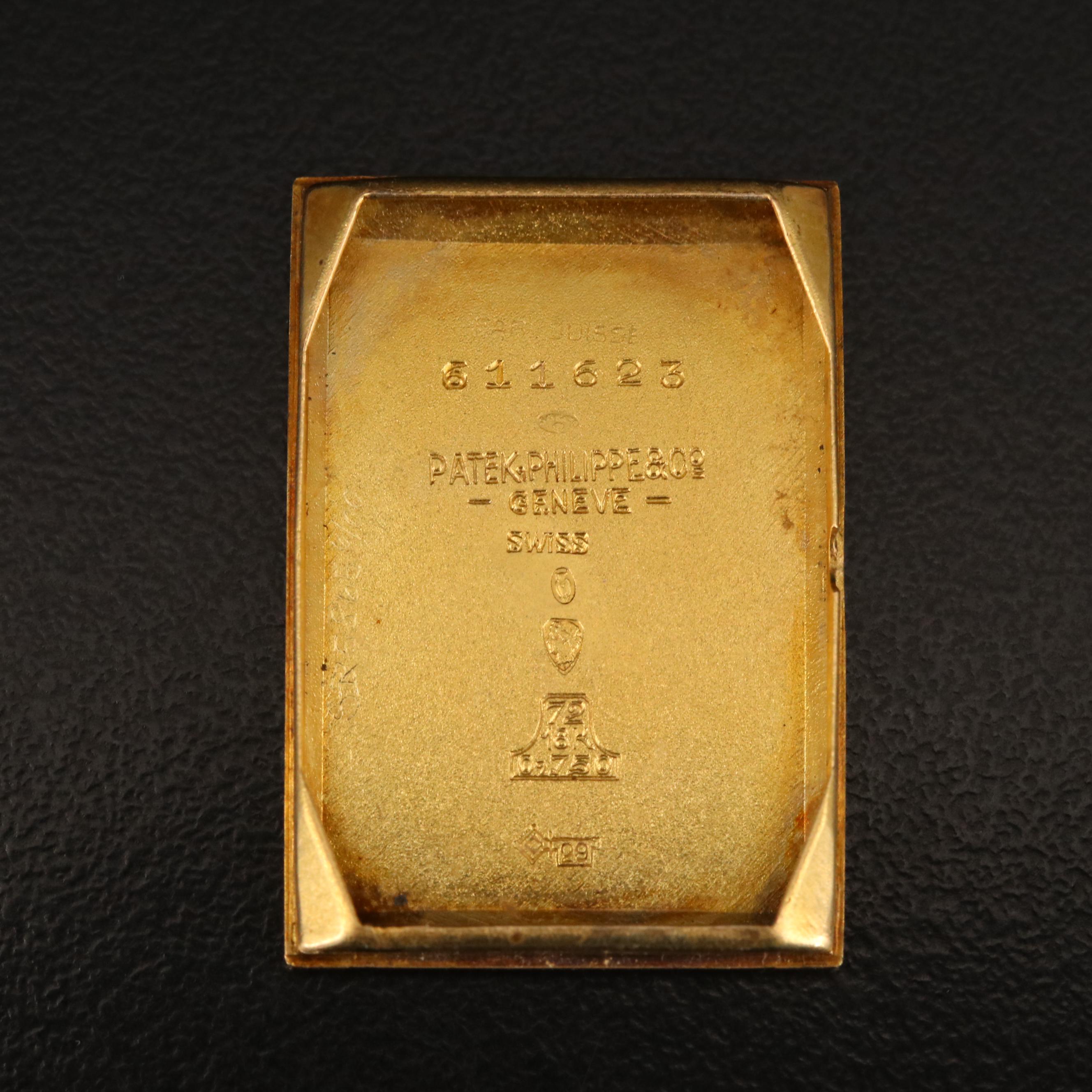 Vintage Patek Philippe 18K Tank Shaped Watch