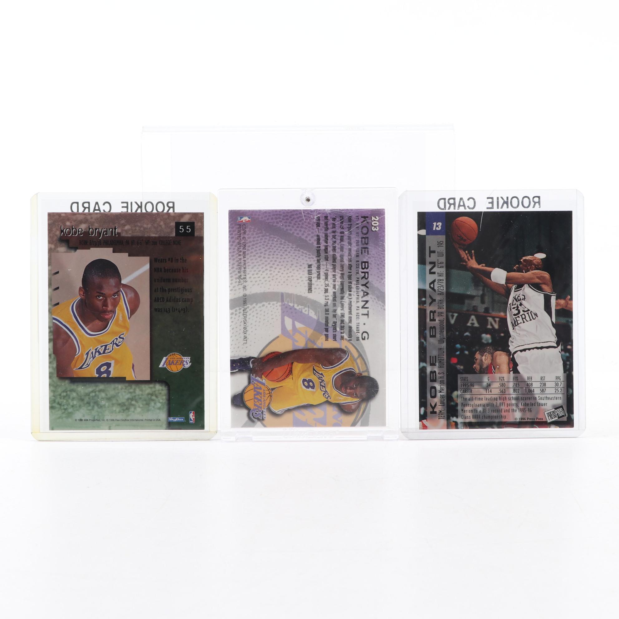 1990s-2000s NBA Basketball Cards with Rookies, Bryant, Shaq, Duncan, Wade, More