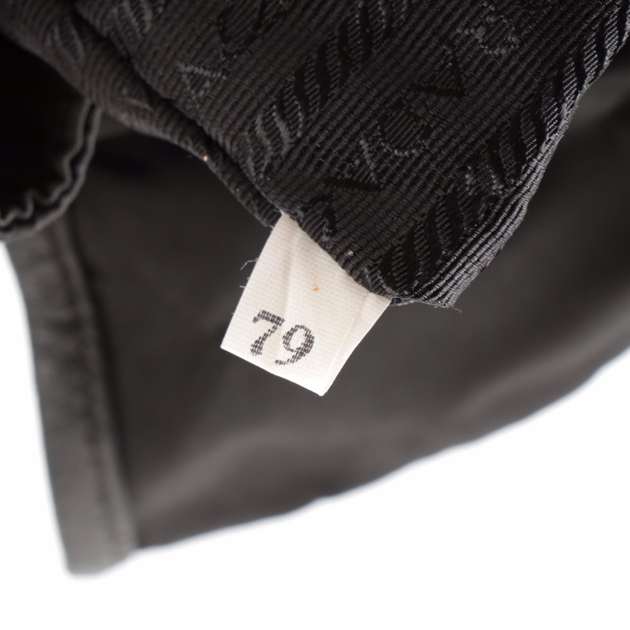 Prada Small Backpack in Black Nylon Tessuto and Lambskin Leather