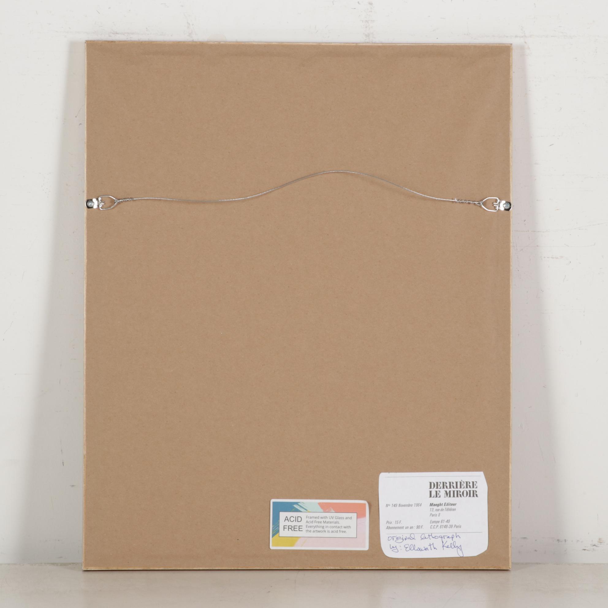 Ellsworth Kelly Color Lithograph for "Derrière le Miroir," 1964