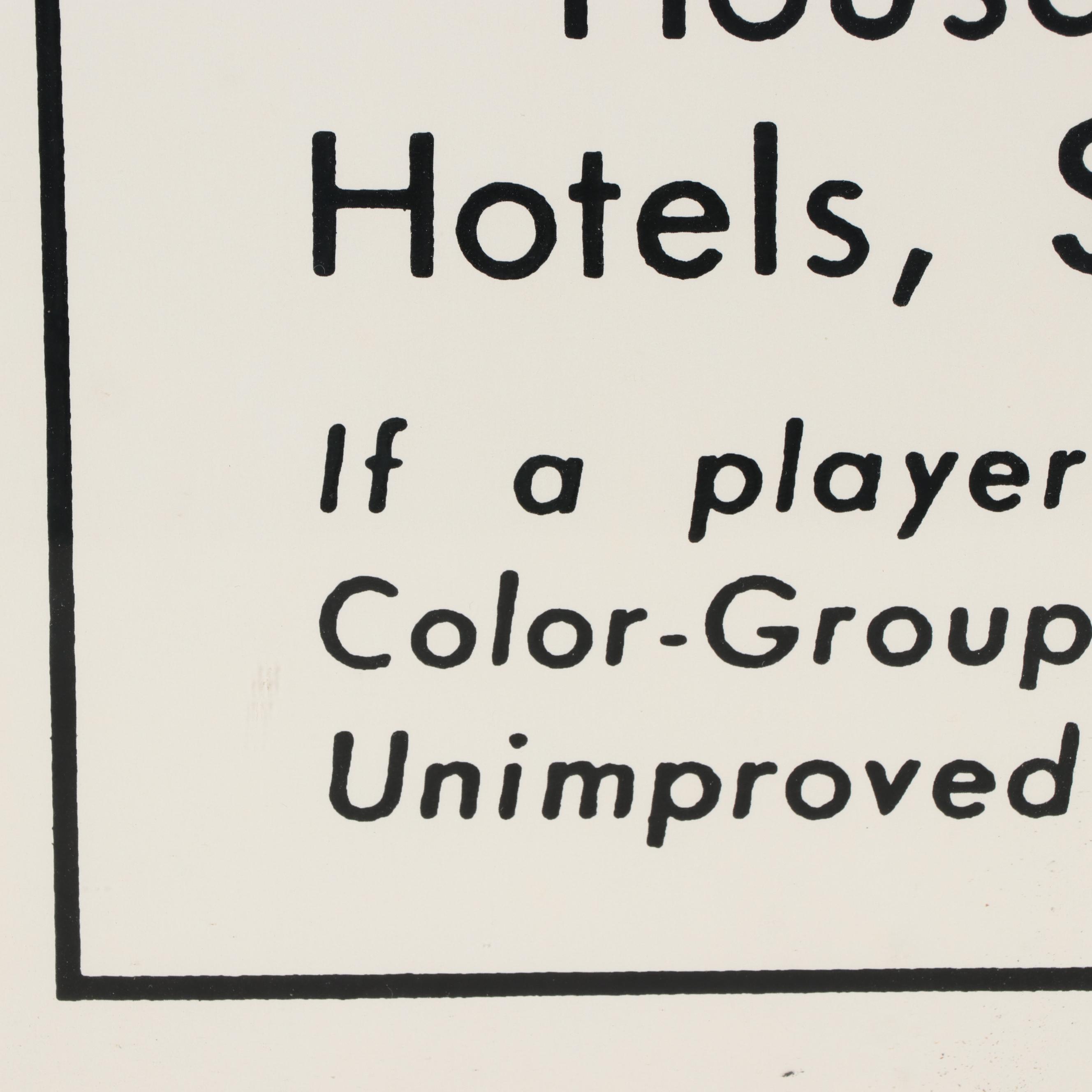 Monopoly Card Digital Prints "Title Deed Park Place" and "Title Deed Boardwalk"