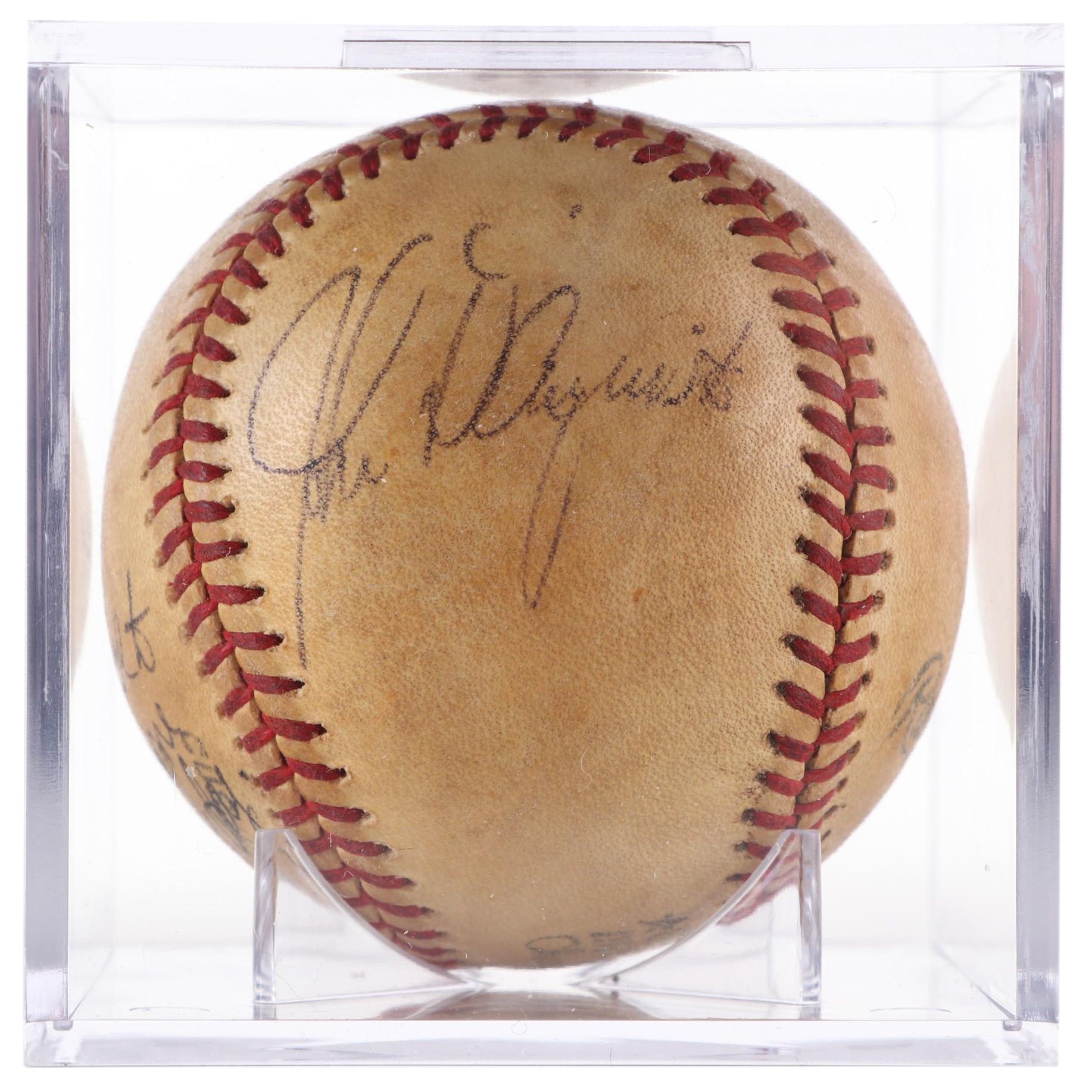 John D'Acquisto Signed Rawlings Braves/Padres "8-8 Men Faced" Strike Out Ball