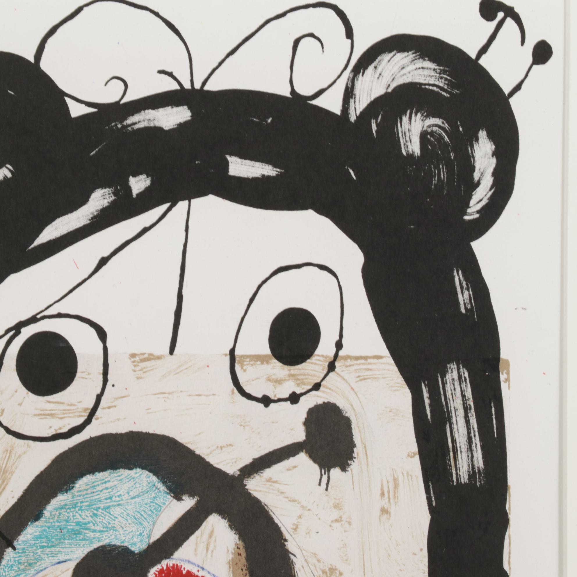 Joan Miró Color Lithograph for "Derrière le Miroir," 1965