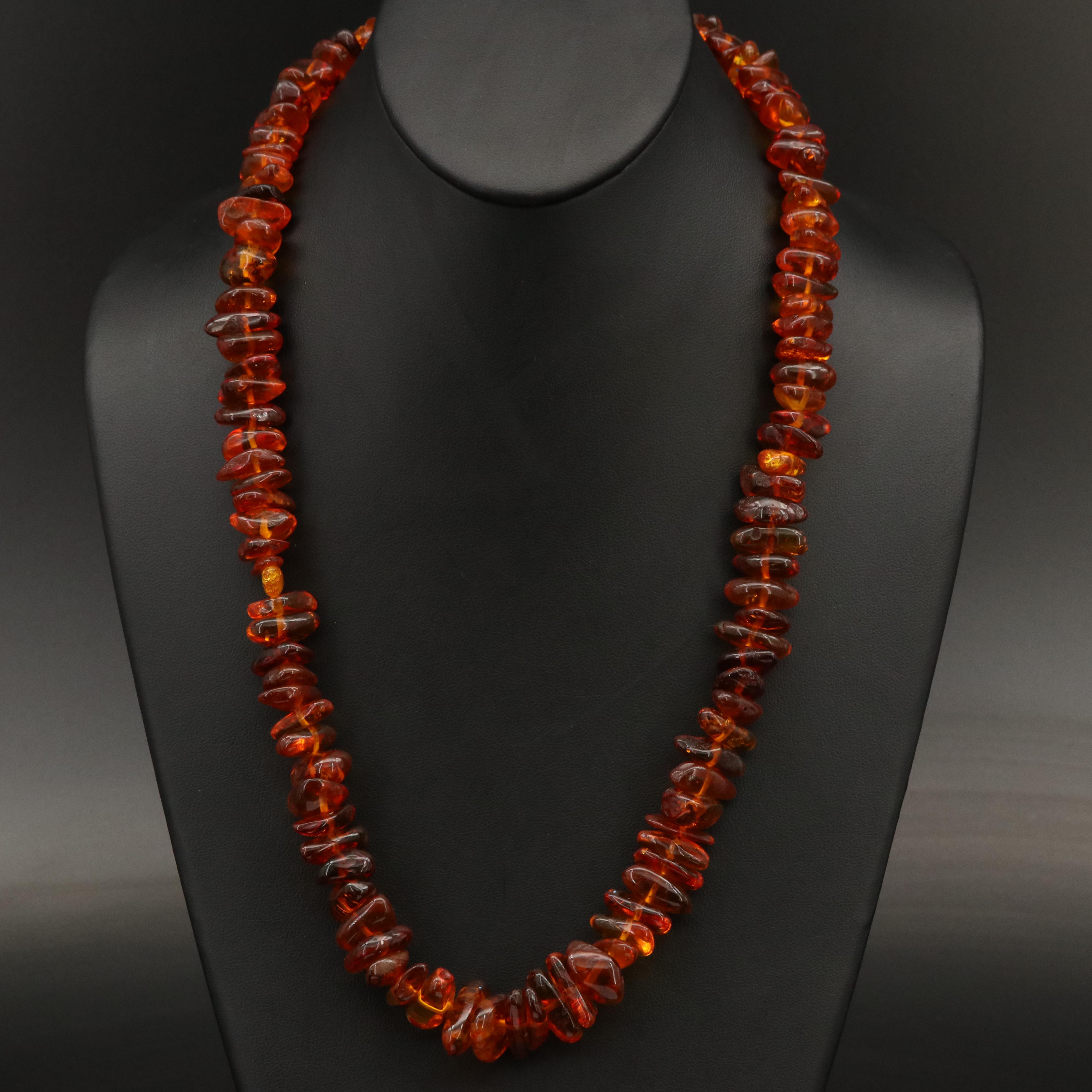 Amber Bead Necklace