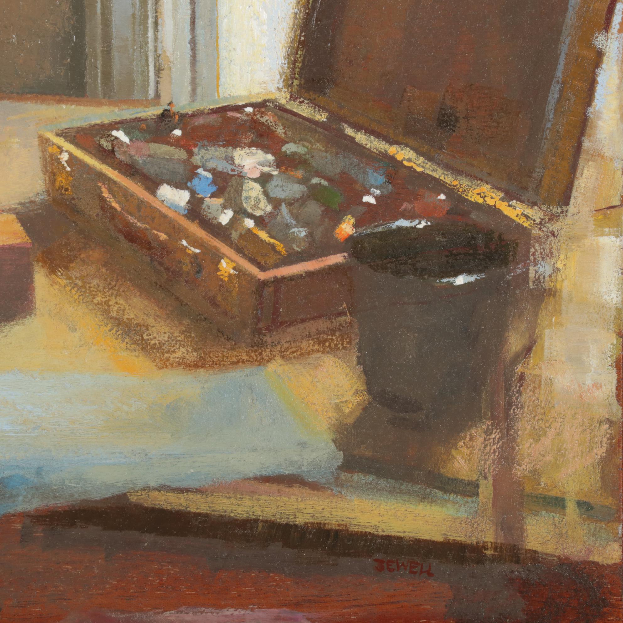 David Jewell Still Life Oil Painting "Paint Box," 2008