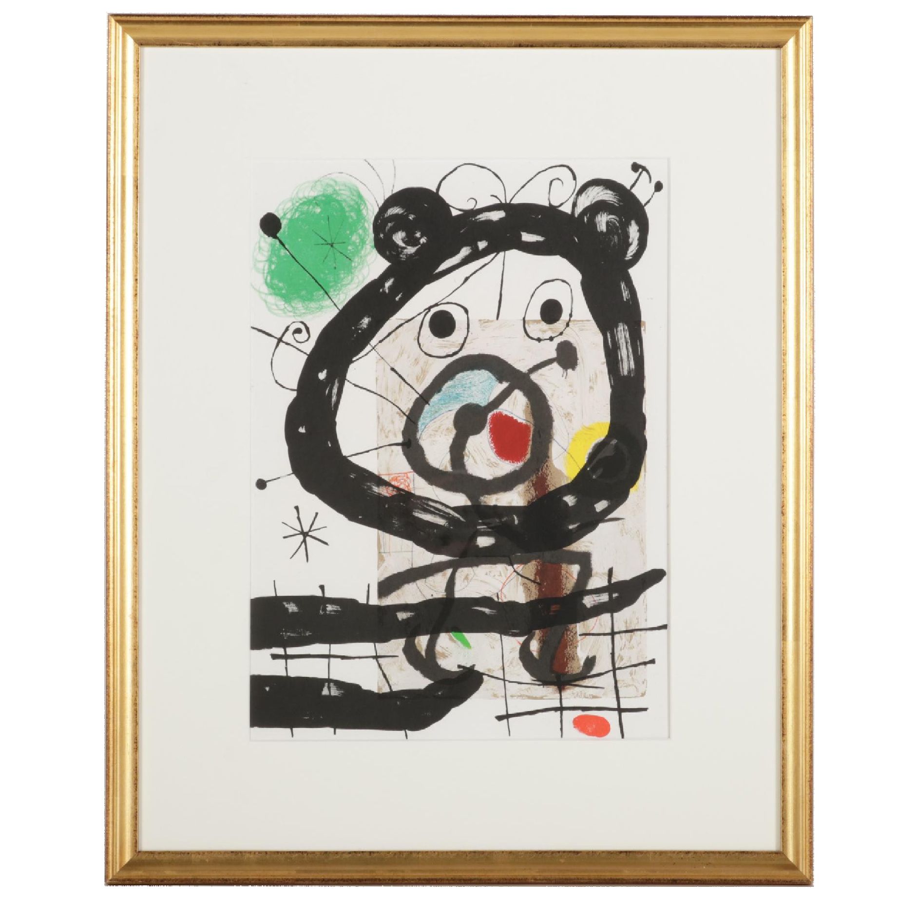 Joan Miró Color Lithograph for "Derrière le Miroir," 1965