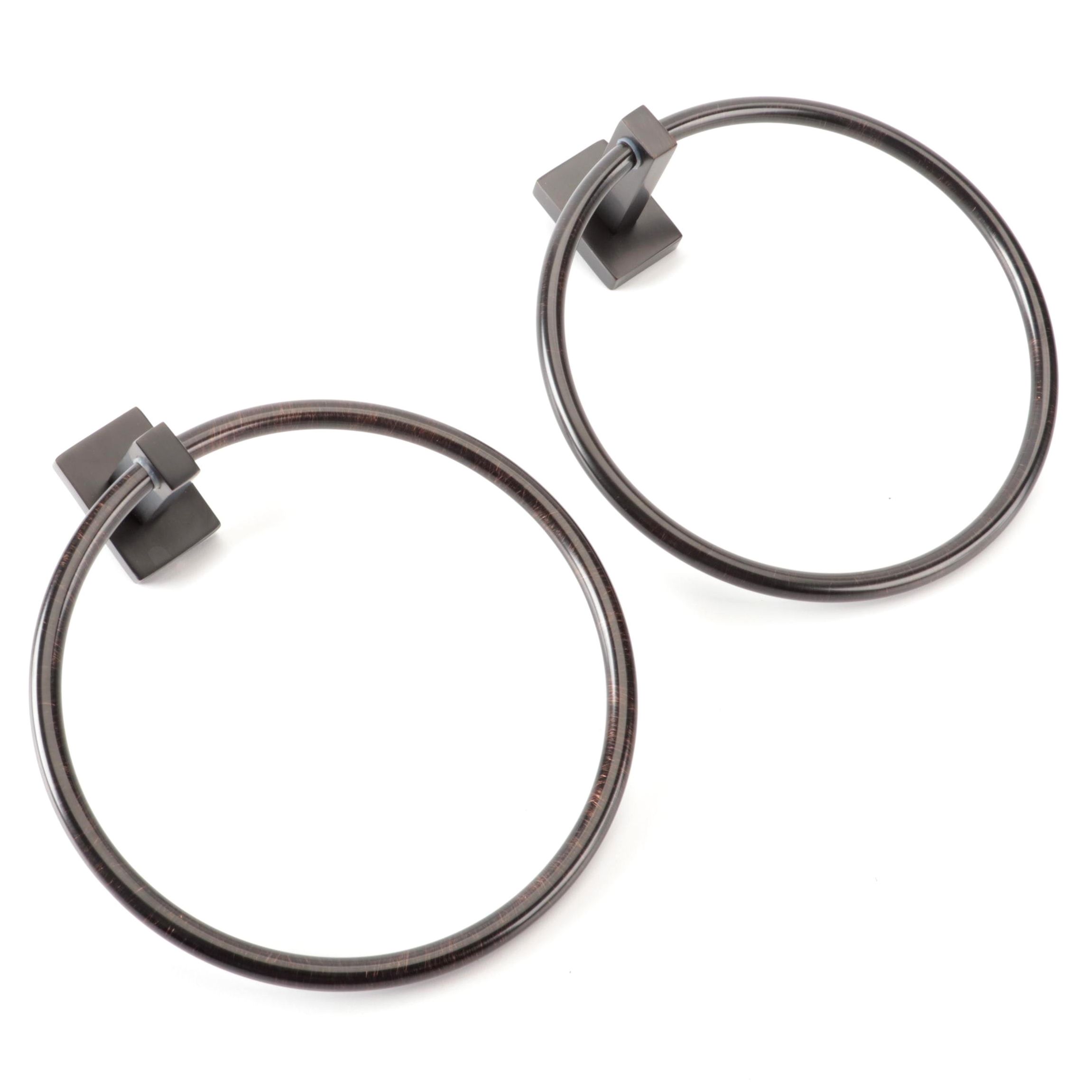 Two Towel Rings in Dark Oil-Rubbed Bronze