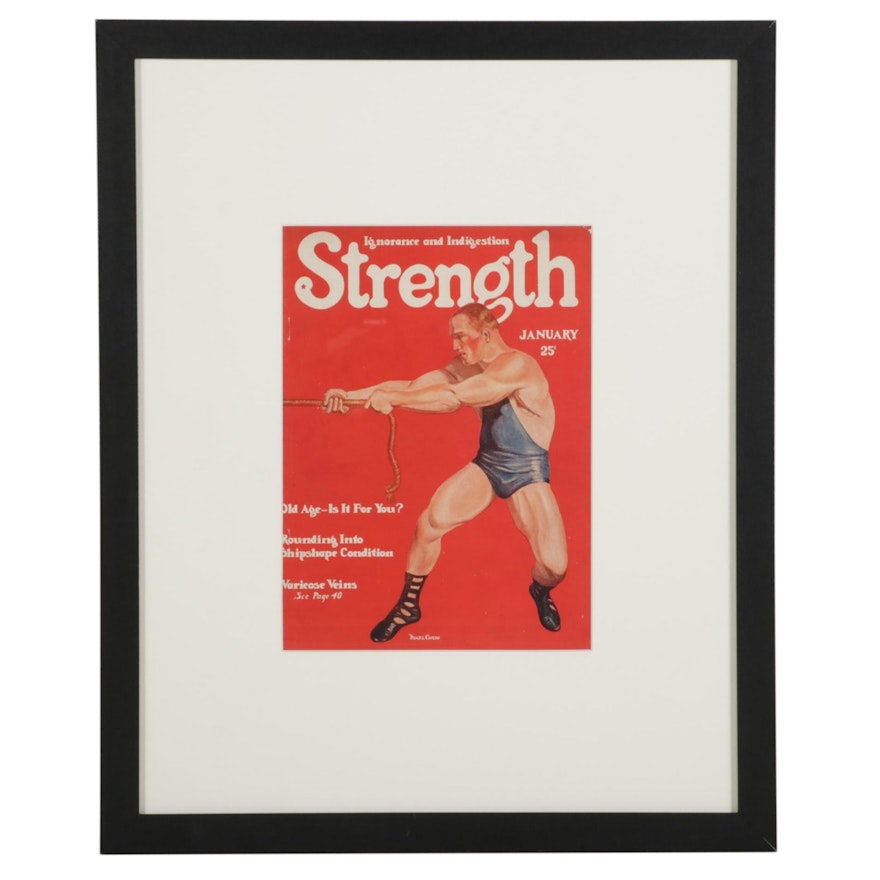 Letterpress Halftone Cover After Pearl Chern for "Strength" Magazine, 1928