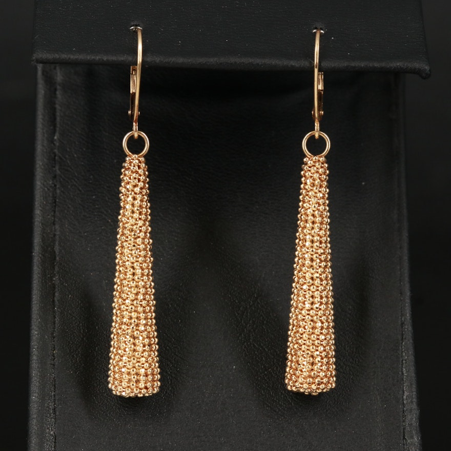 Italian Milor 14K Drop Earrings