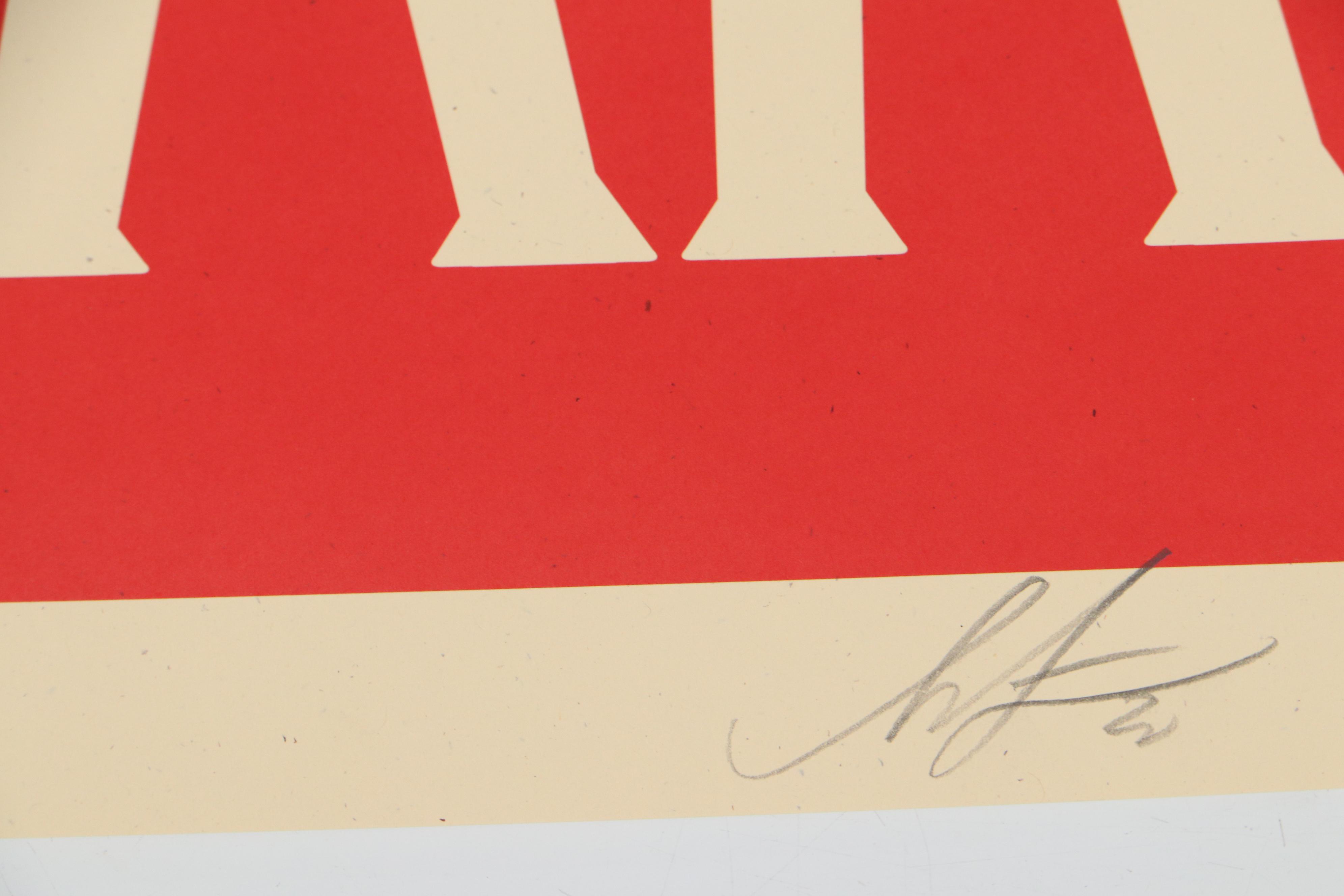 Shepard Fairey Offset Print "Make Art Not War," 2020