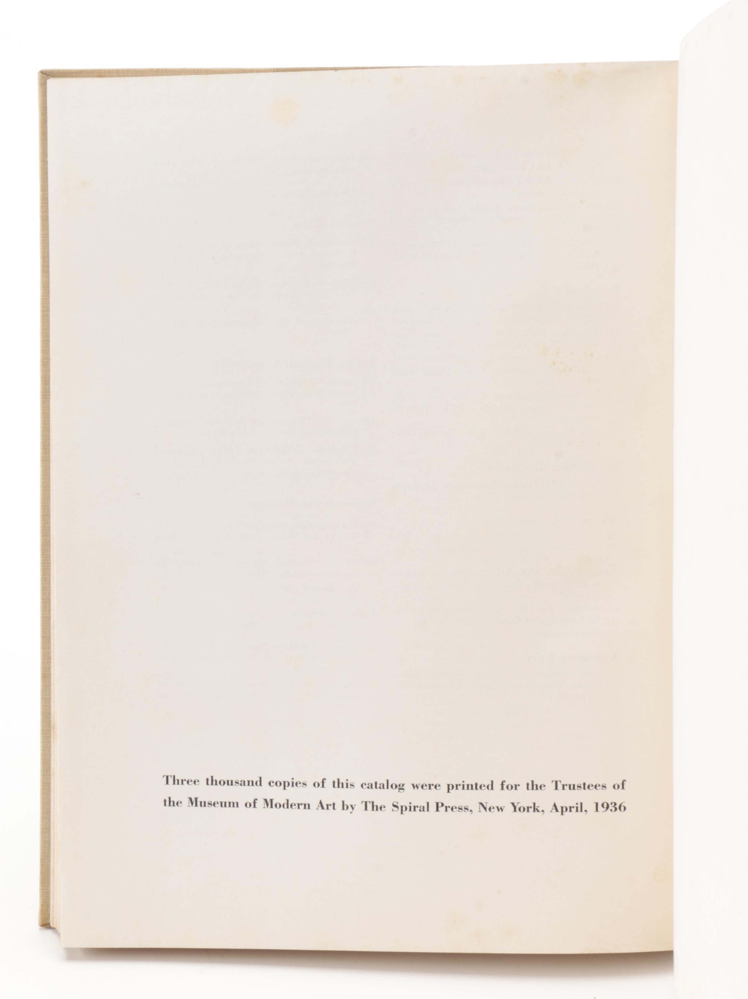 Limited First Edition "Cubism and Abstract Art" by Alfred H. Barr Jr., 1936