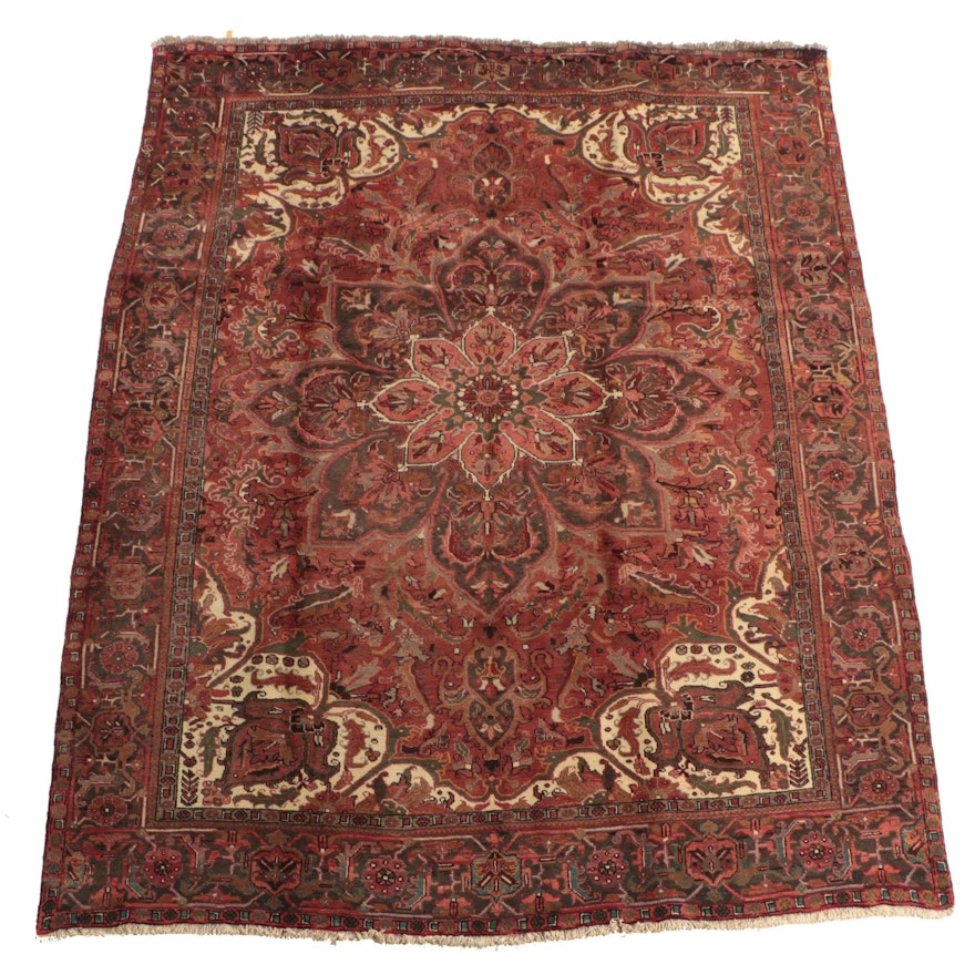 9'9 x 12'1 Hand-Knotted Persian Ahar Room Sized Rug