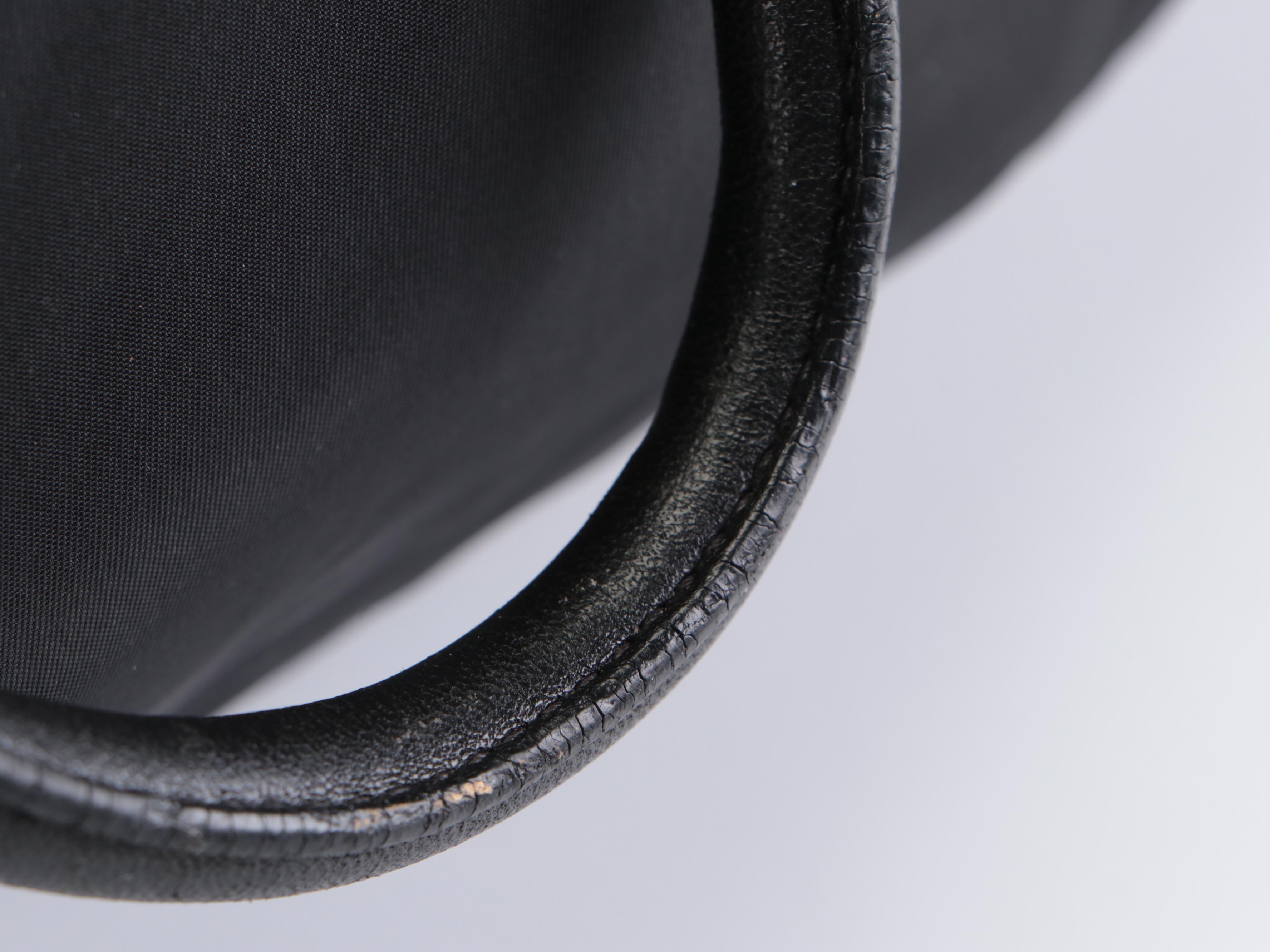 Prada Two-Way Bag in Black Tessuto Nylon with Raw Edge Detail