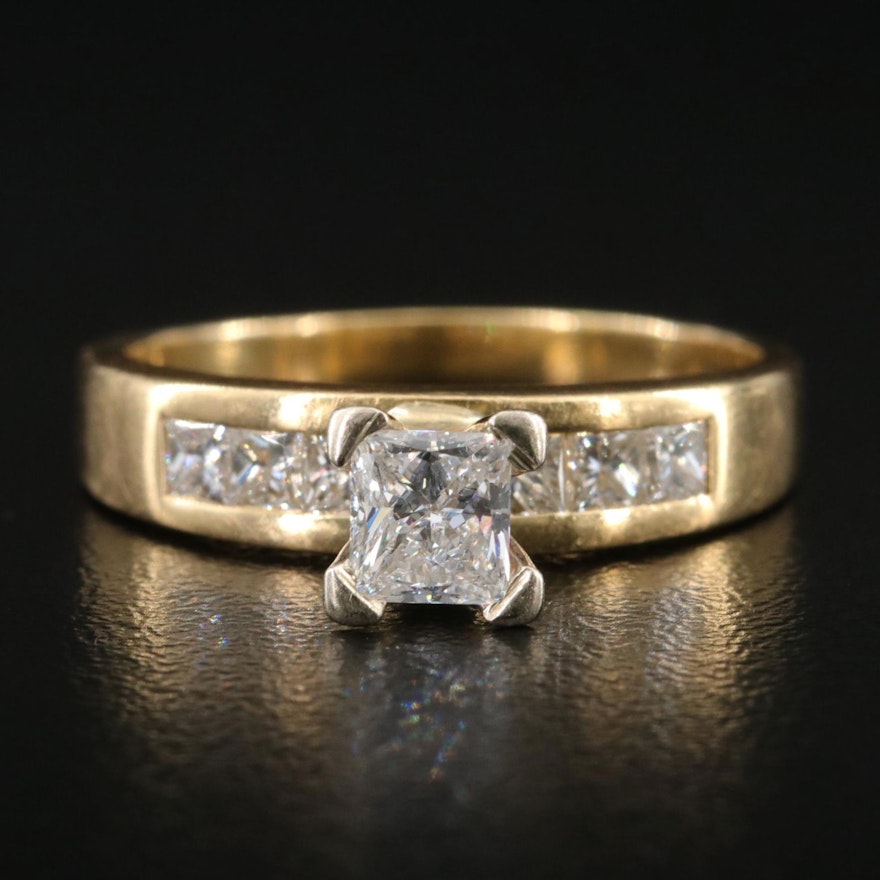 18K 0.92 CTW Diamond Ring