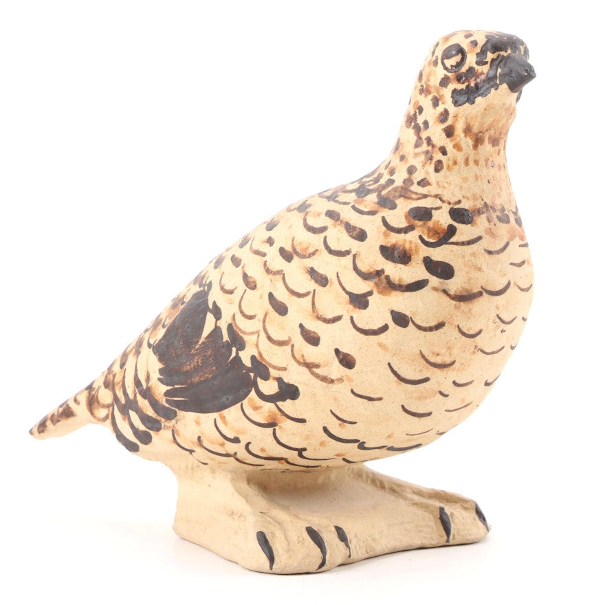 Kilkenny Pottery "Grouse" Hand-Painted Earthenware Figurine