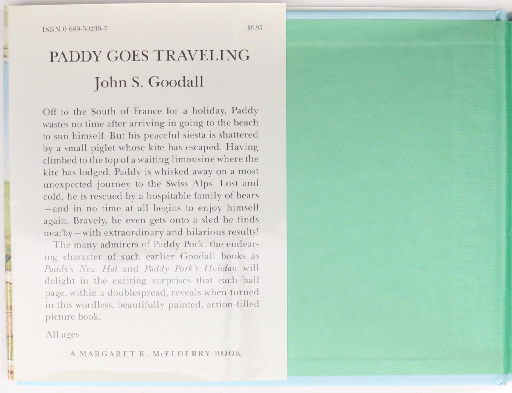 First American Edition "Paddy Foes Traveling" by John Goodall and More Books