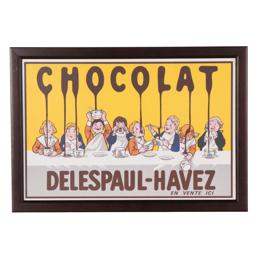 Chocolat Delespaul-Havez Lithographic Reproduction Advertising Poster