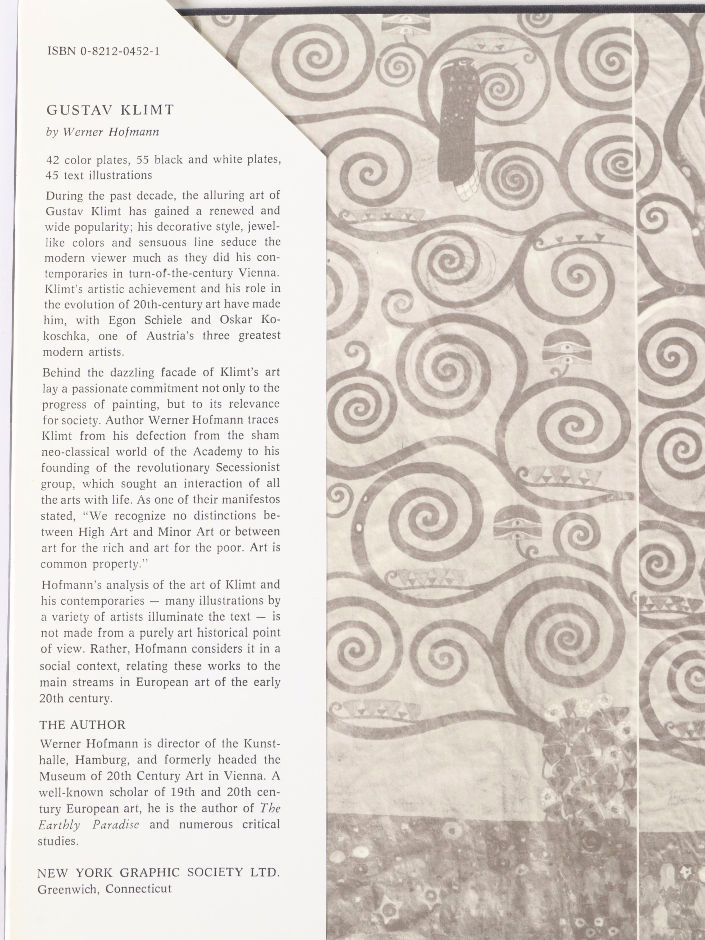 "Gustav Klimt" by Werner Hofmann and "Erotic Sketches" by Gustav Klimt