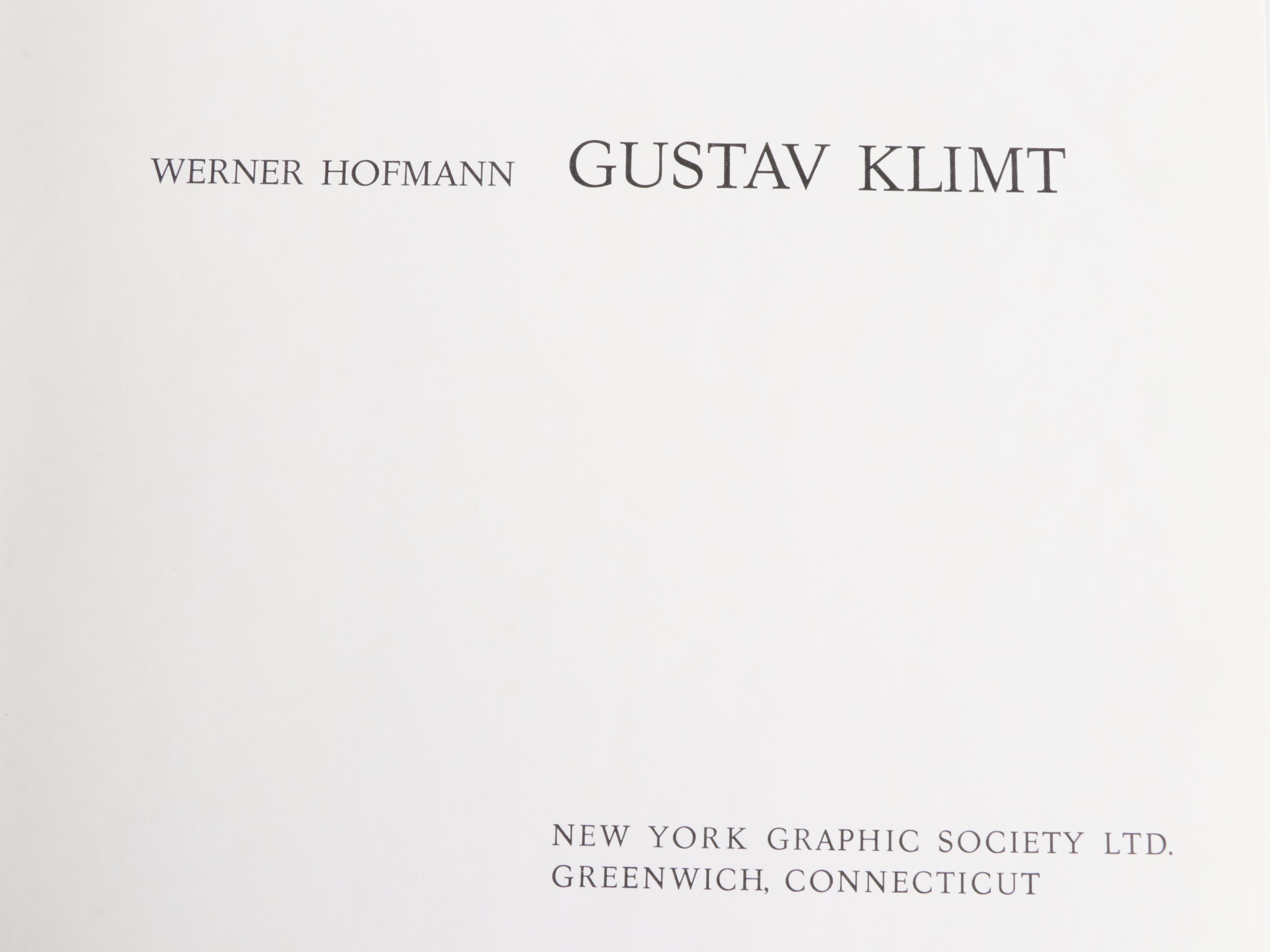 "Gustav Klimt" by Werner Hofmann and "Erotic Sketches" by Gustav Klimt
