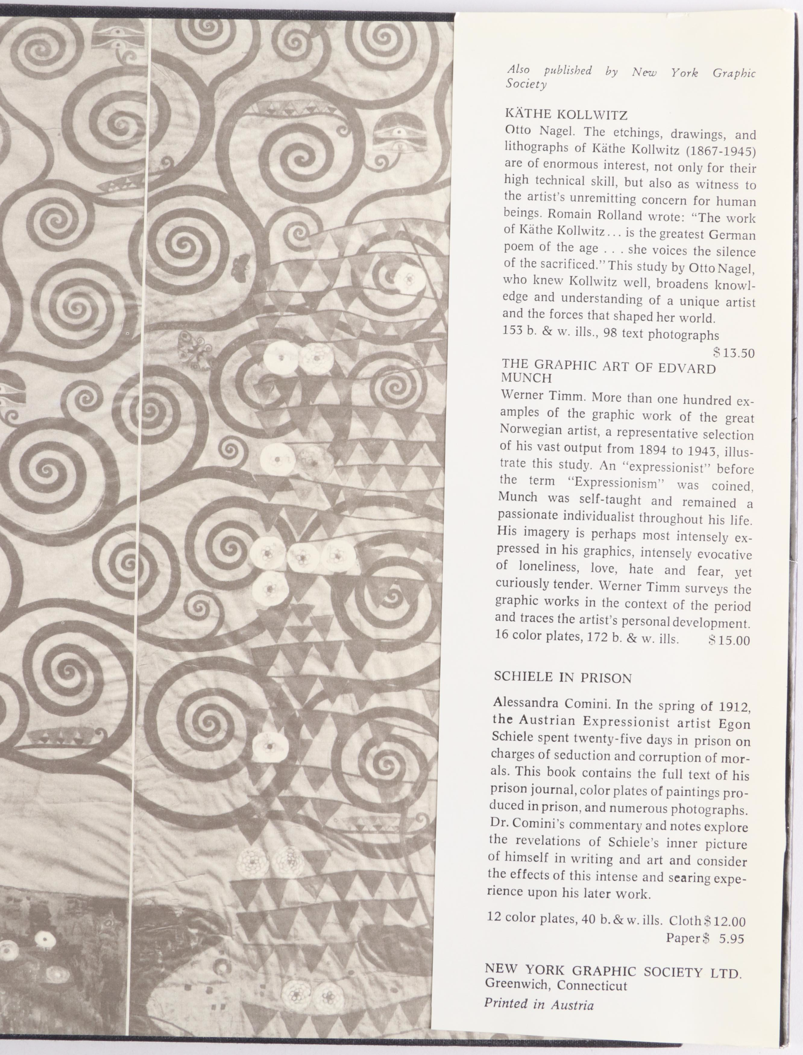 "Gustav Klimt" by Werner Hofmann and "Erotic Sketches" by Gustav Klimt