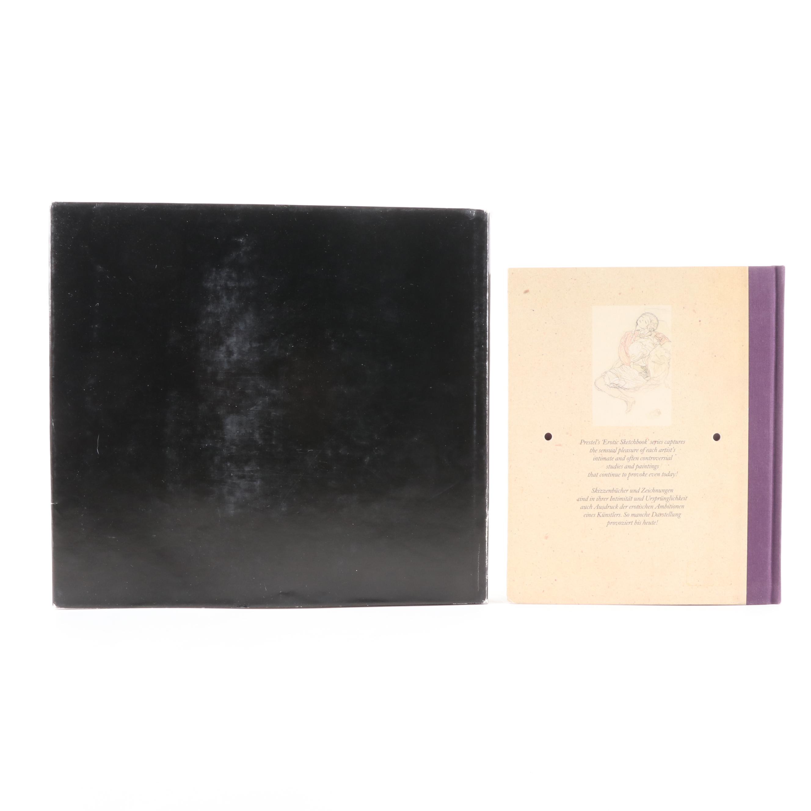 "Gustav Klimt" by Werner Hofmann and "Erotic Sketches" by Gustav Klimt