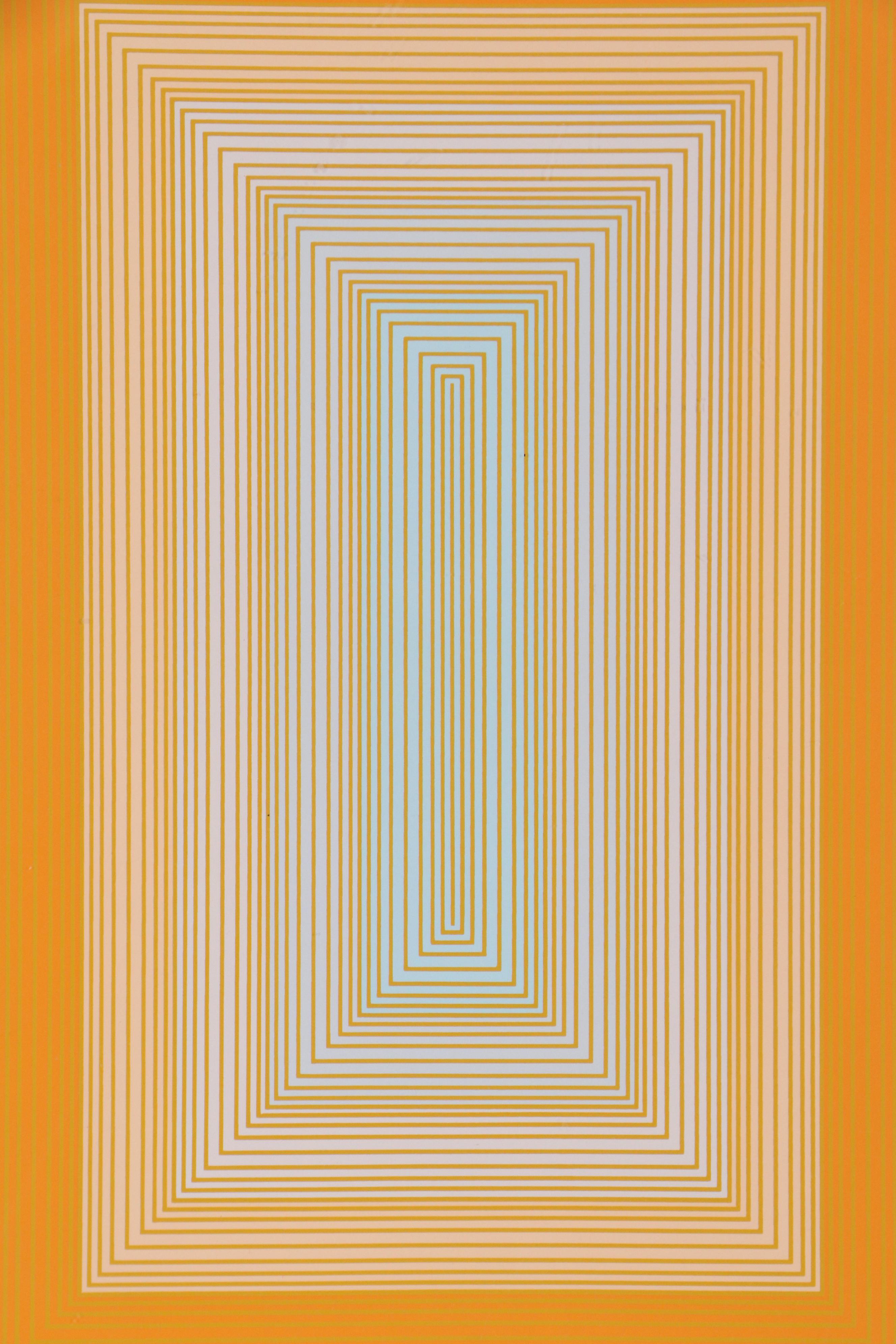 Richard Anuszkiewicz Op Art Serigraph, 1972