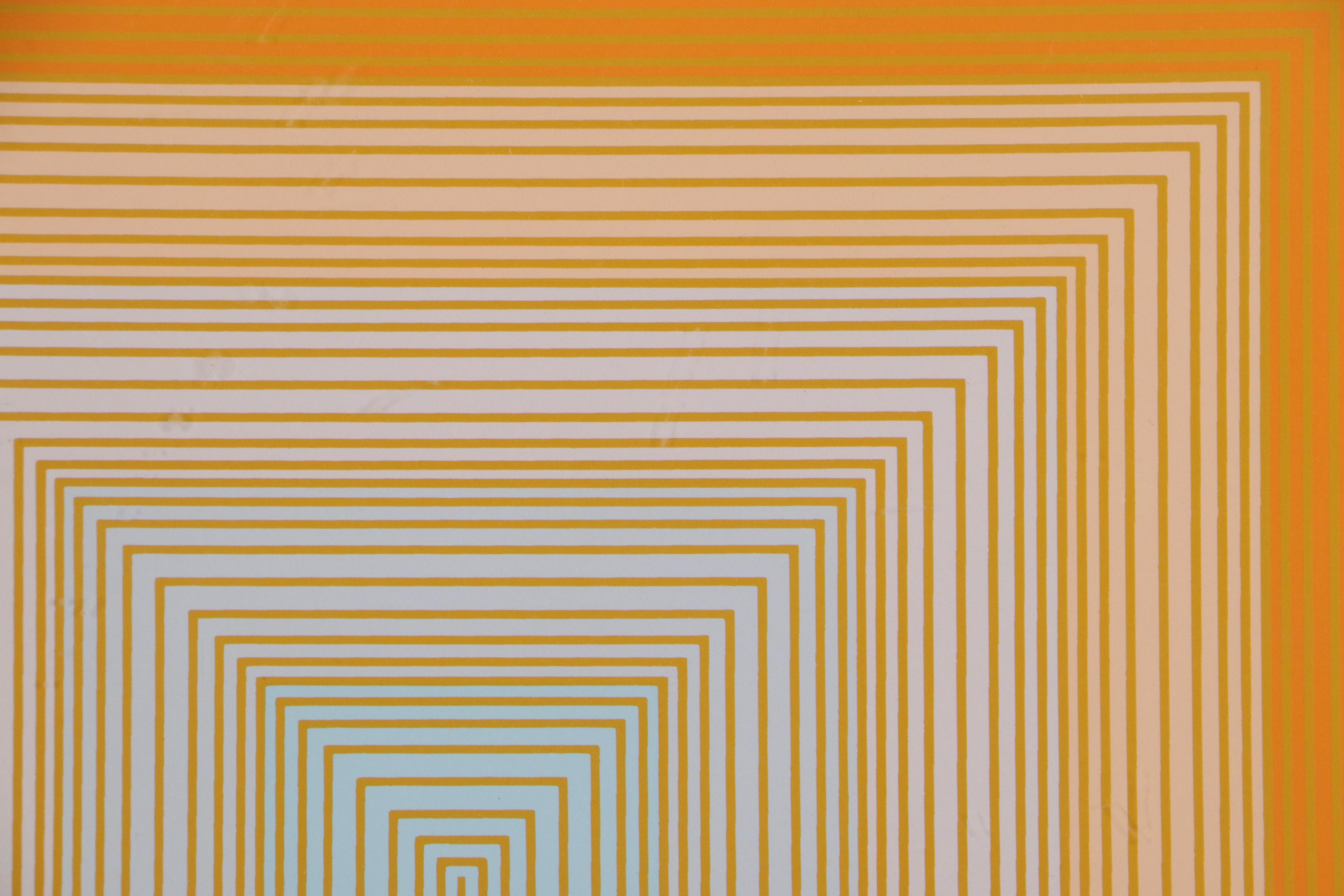 Richard Anuszkiewicz Op Art Serigraph, 1972