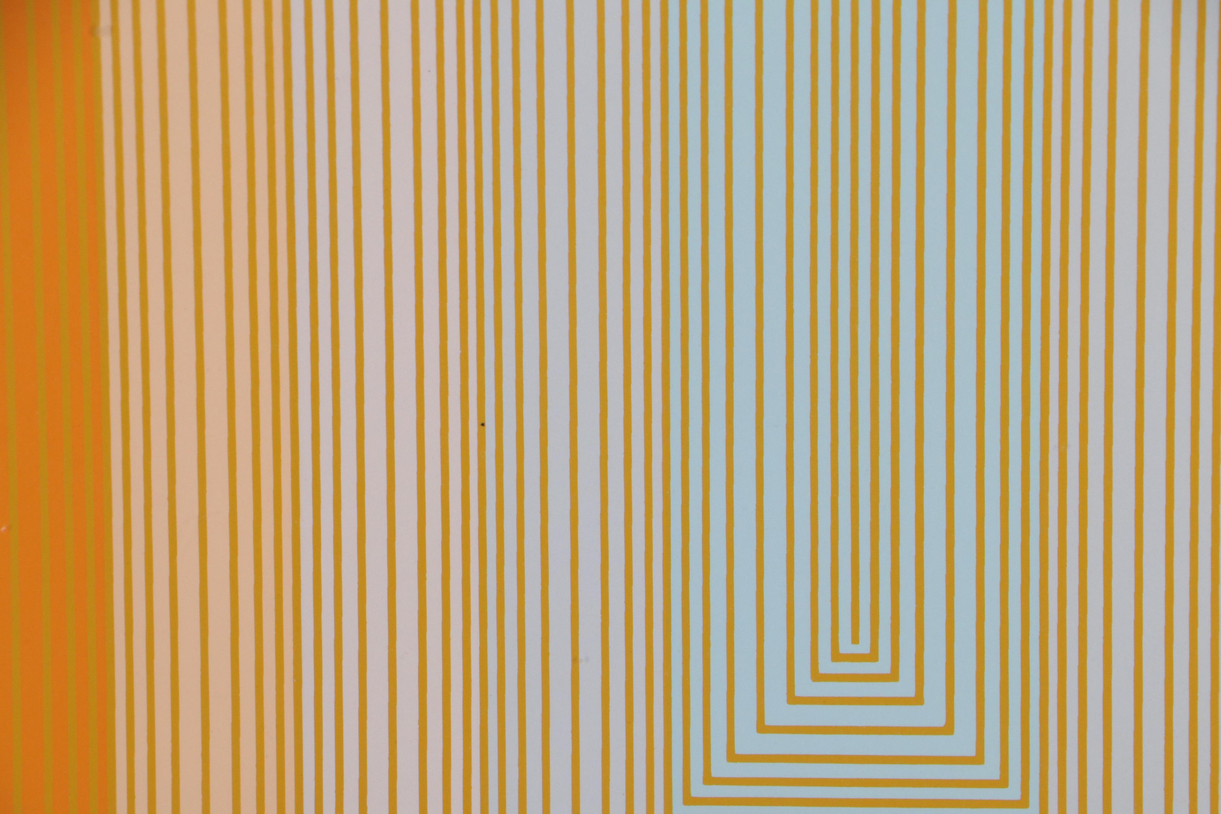 Richard Anuszkiewicz Op Art Serigraph, 1972