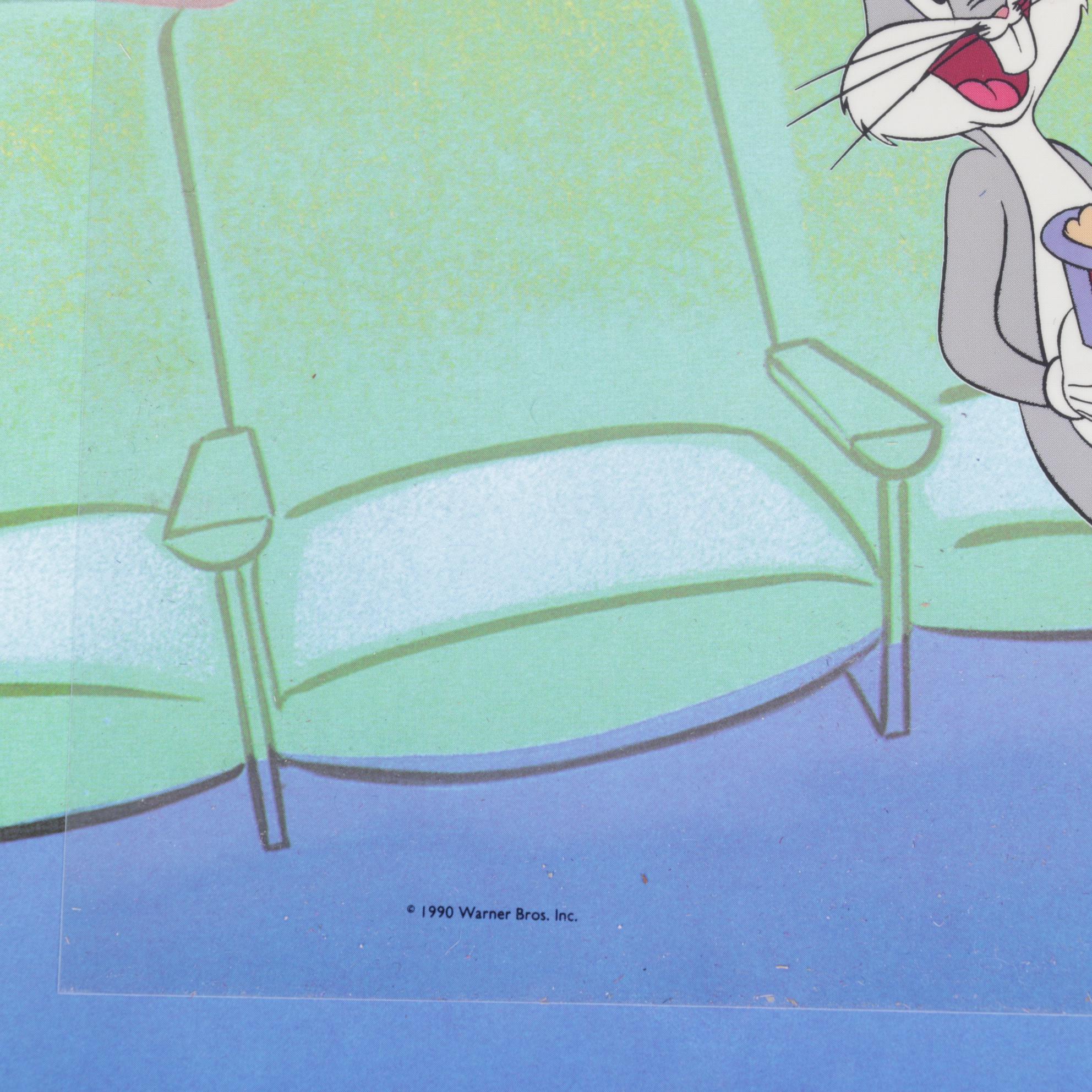 Walt Disney and Warner Brothers Offset Lithograph Animation Cels With Background