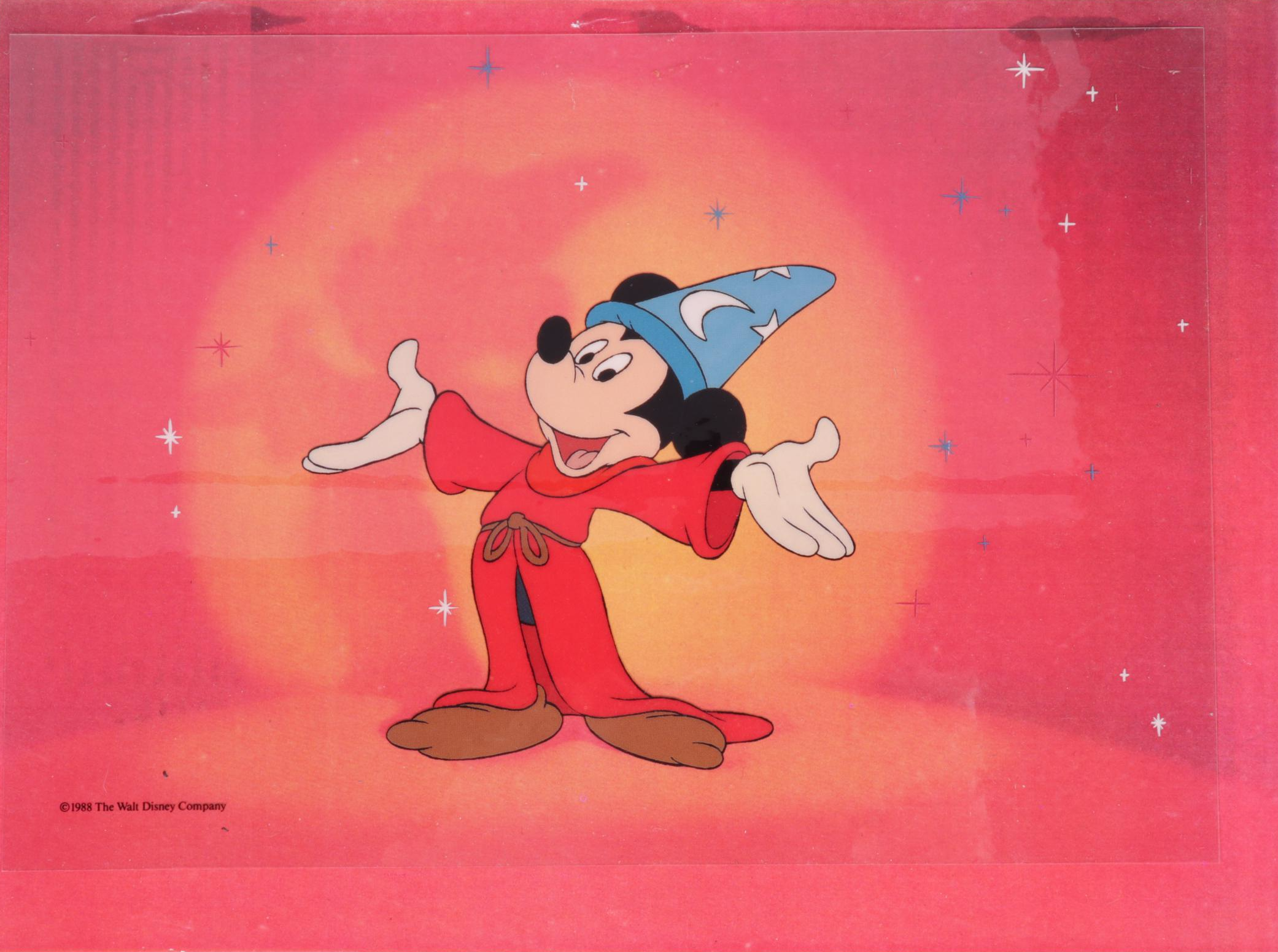 Walt Disney and Warner Brothers Offset Lithograph Animation Cels With Background
