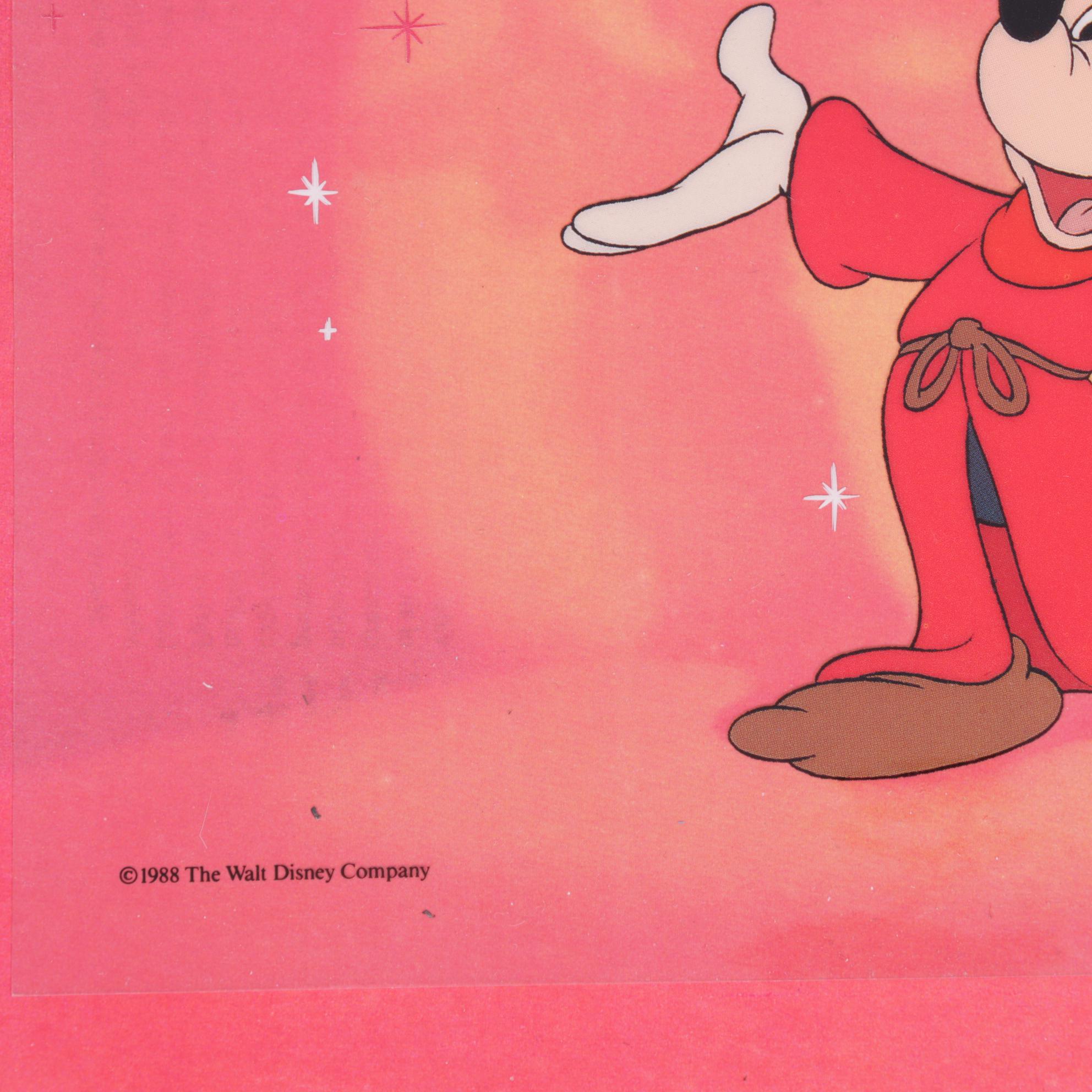 Walt Disney and Warner Brothers Offset Lithograph Animation Cels With Background