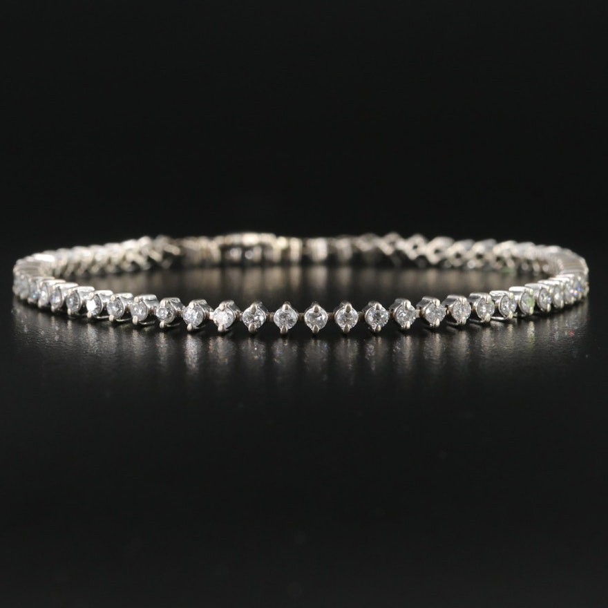 14K 4.03 CTW Diamond Line Bracelet