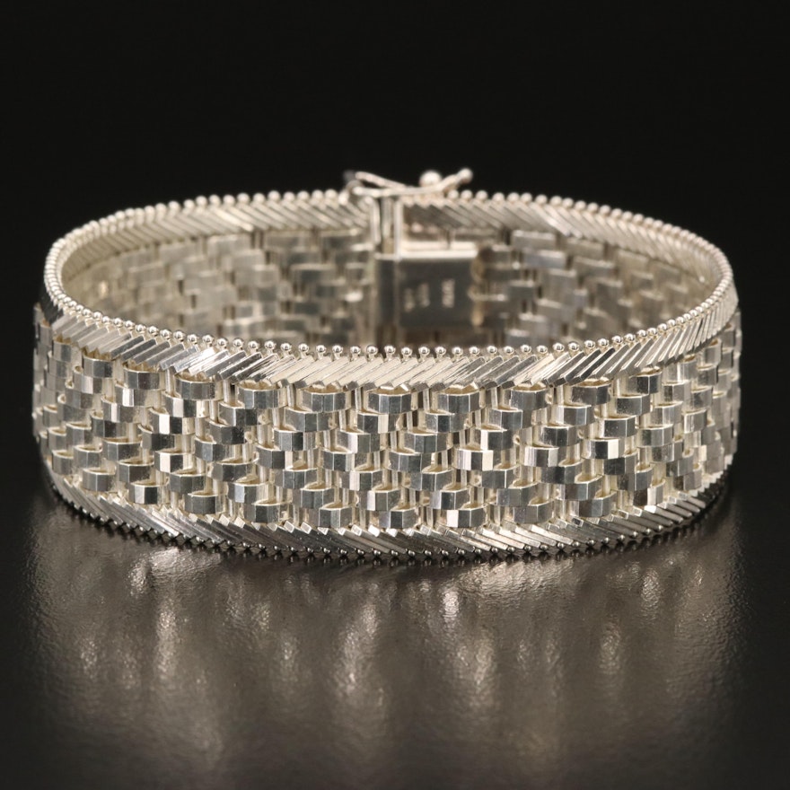 Milor Italian Sterling Riccio Chain Bracelet