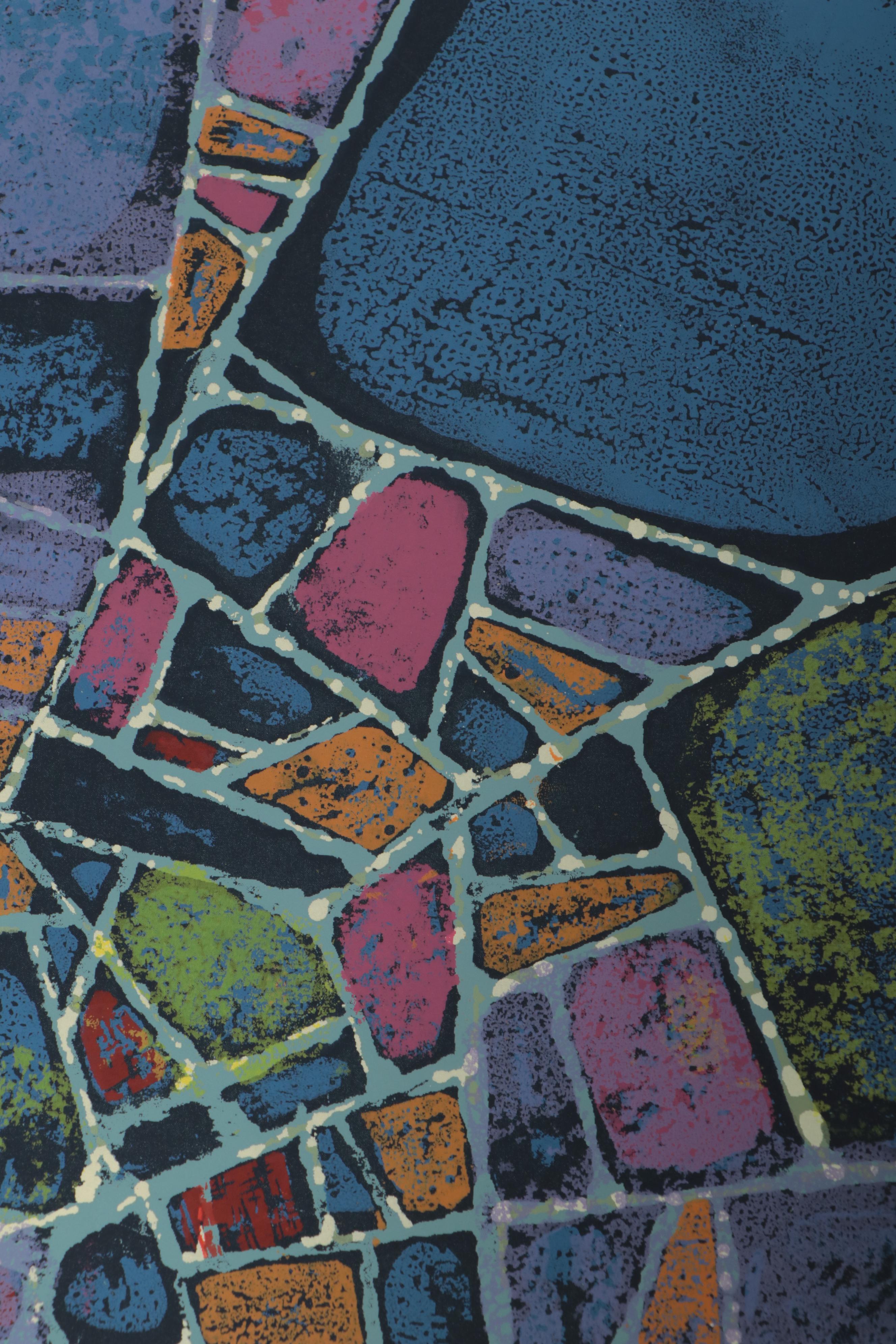 Herbert Heath Zwonechek Serigraphs and Woodcut, Circa 1960