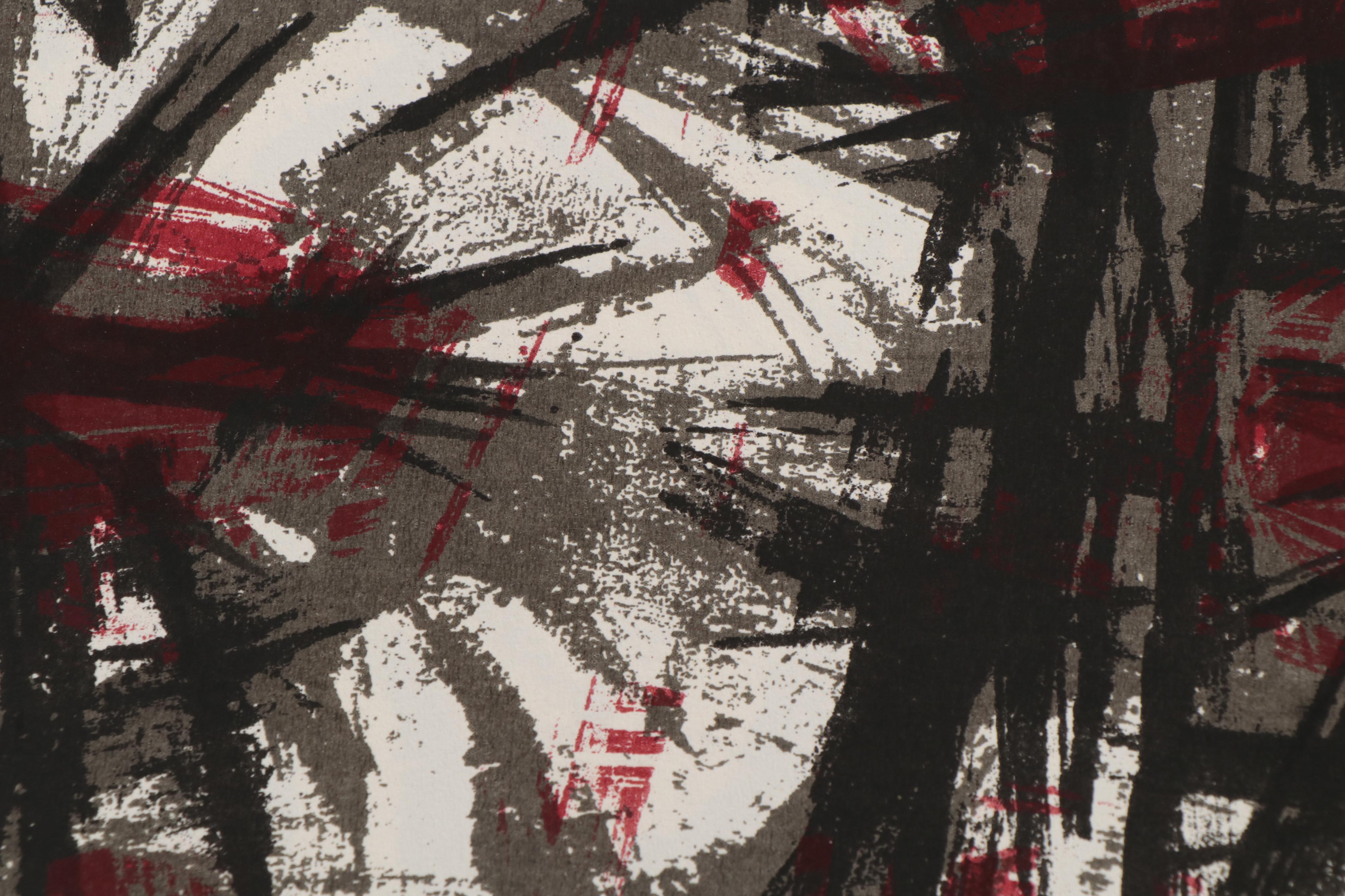 Herbert Heath Zwonechek Serigraphs and Woodcut, Circa 1960