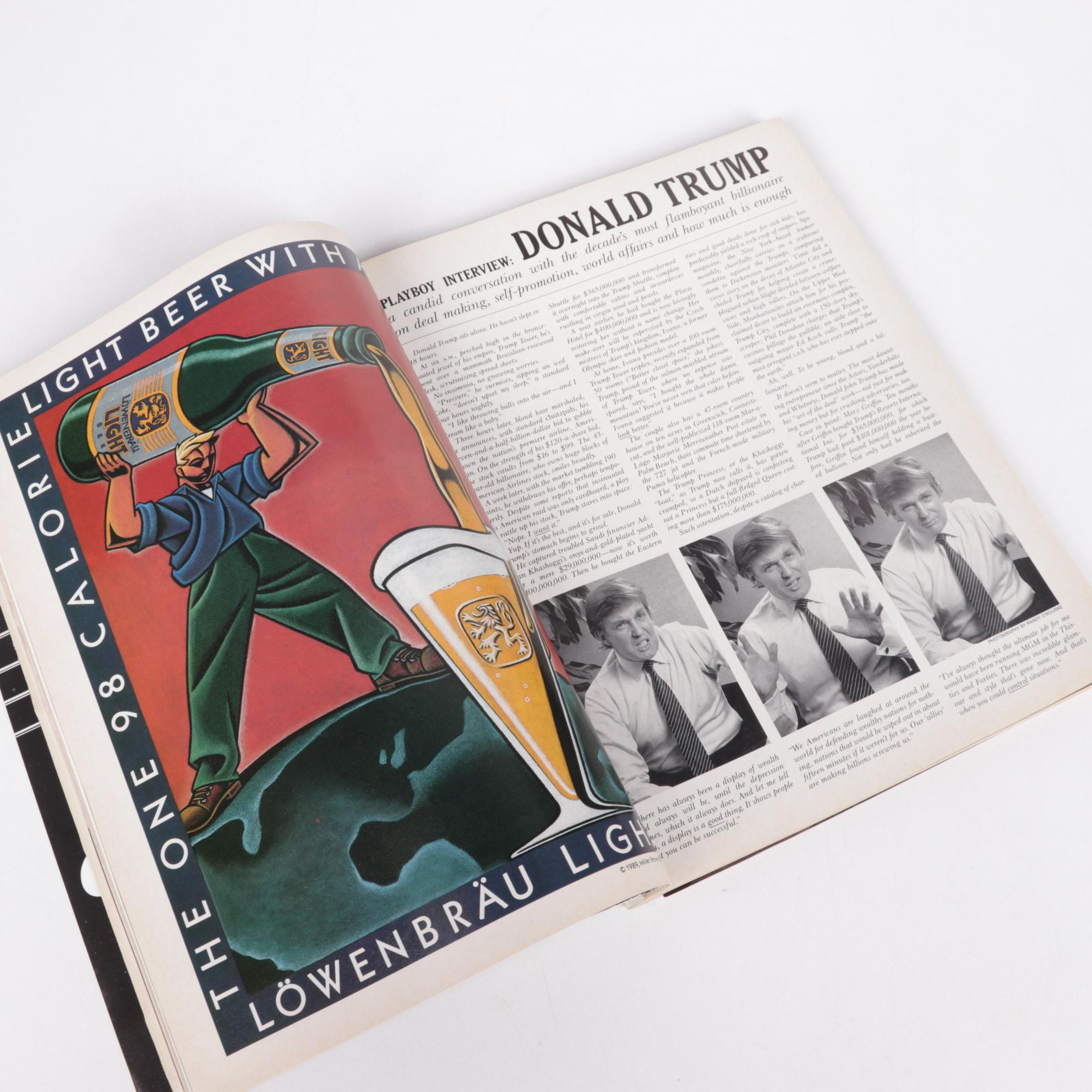 "Playboy" Magazines Featuring Donald Trump, Pamela Anderson, and More, 1990s