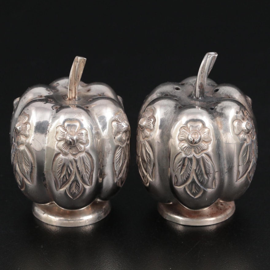 Sanborn's Mexican Sterling Silver Shakers, Early to Mid 20th Century