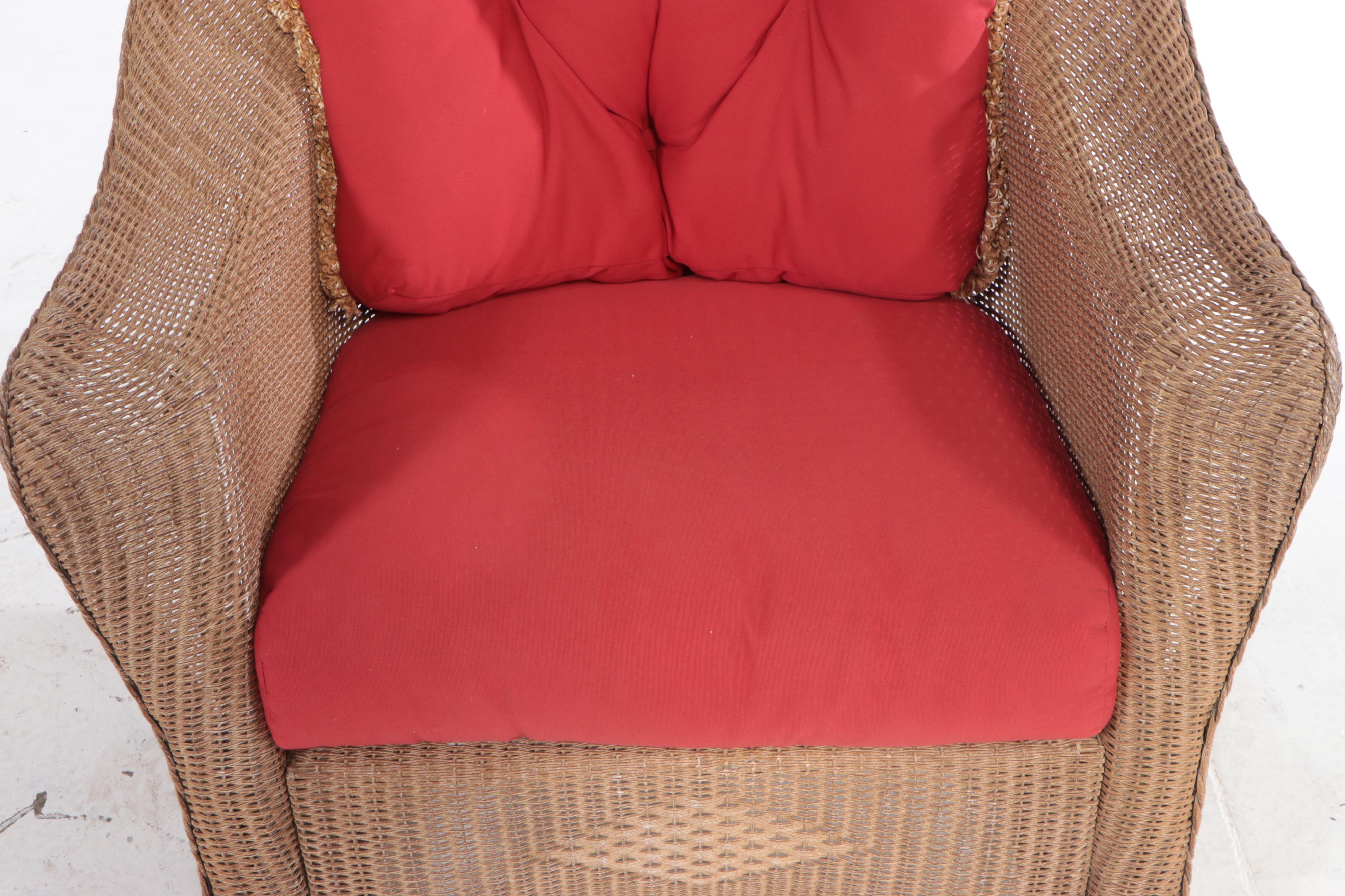 Lloyd/Flanders "Lloyd Loom" All Weather Wicker and Aluminum Rocker