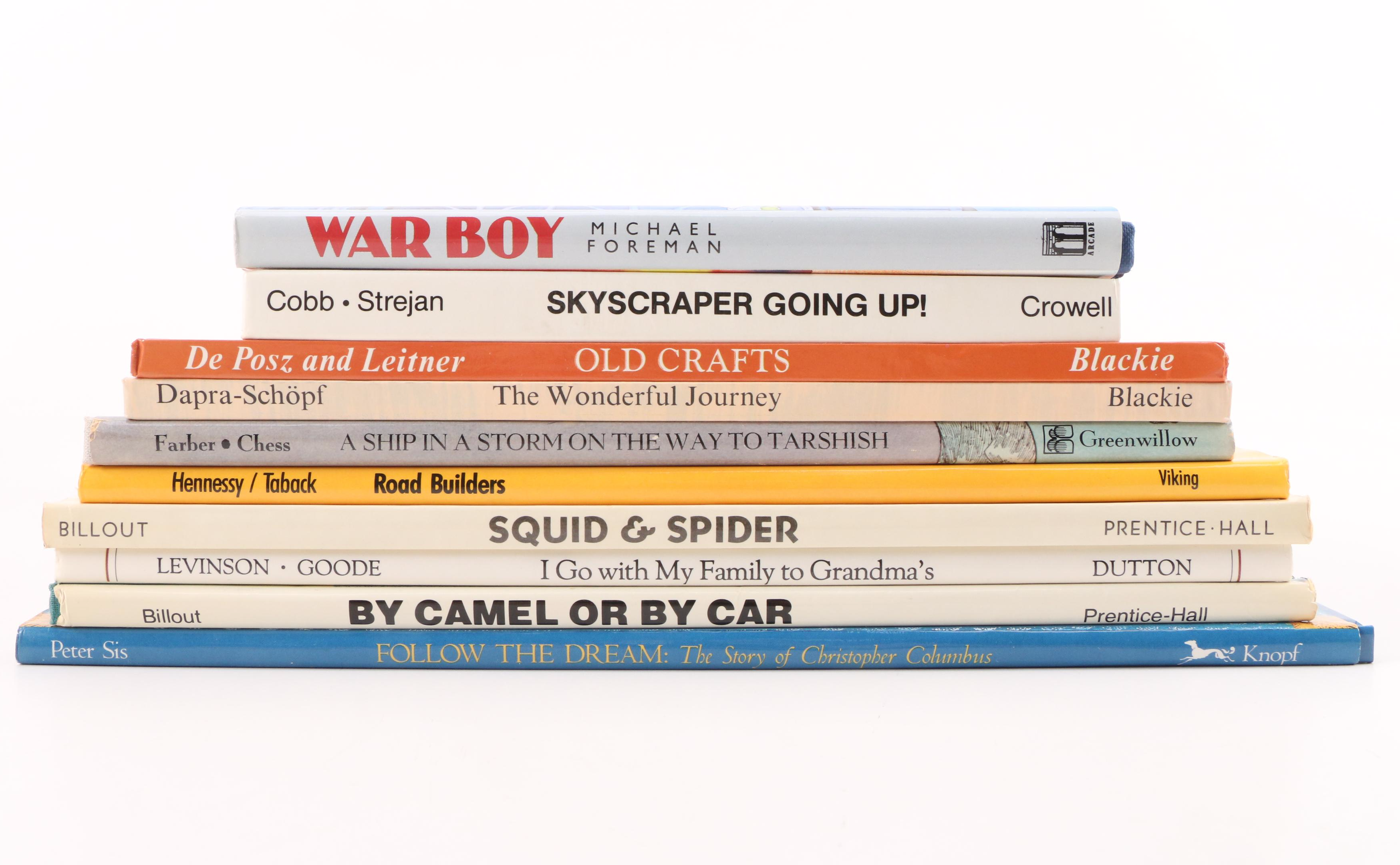 First Edition "Follow the Dream" by Peter Sis and More Children's Books