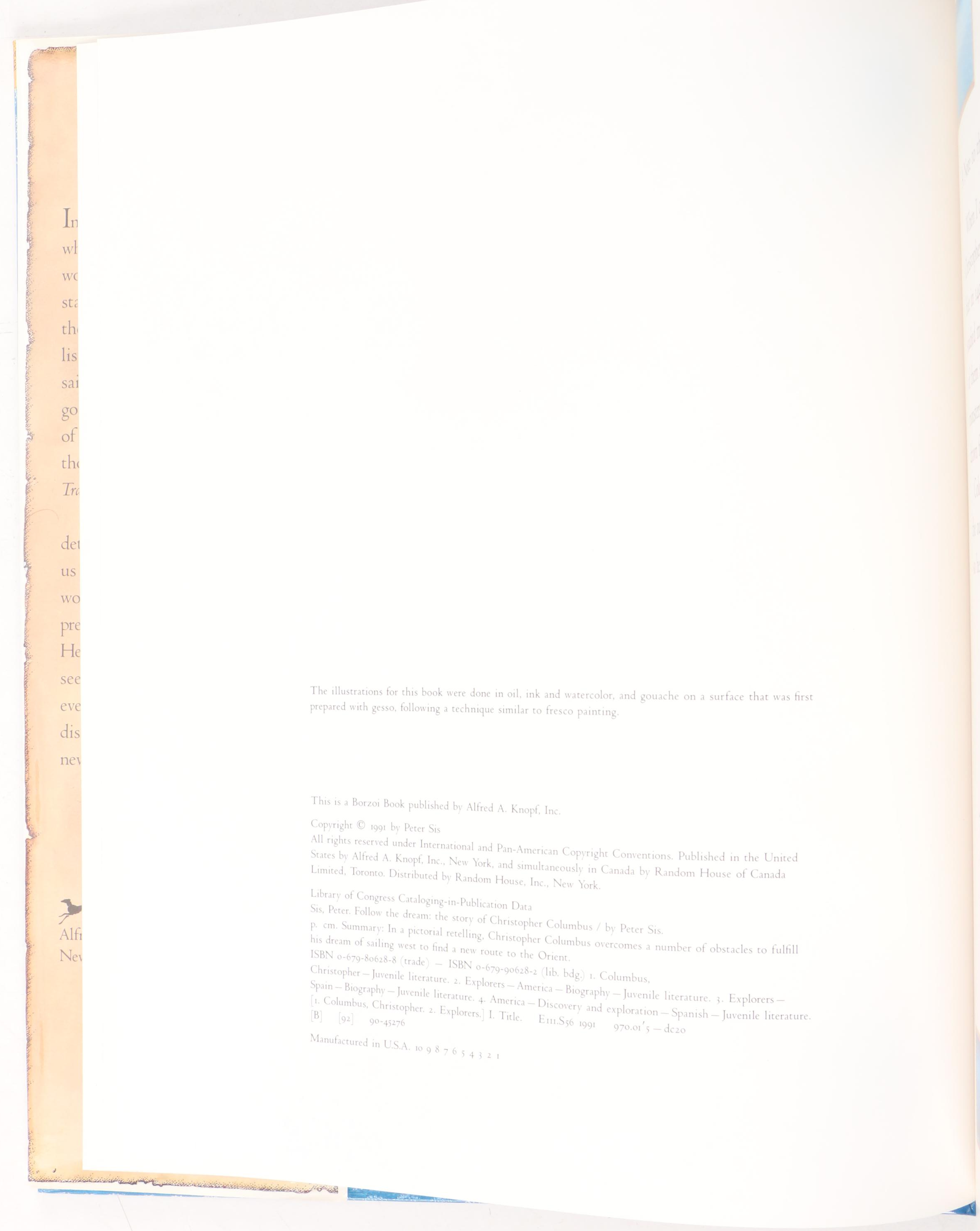 First Edition "Follow the Dream" by Peter Sis and More Children's Books