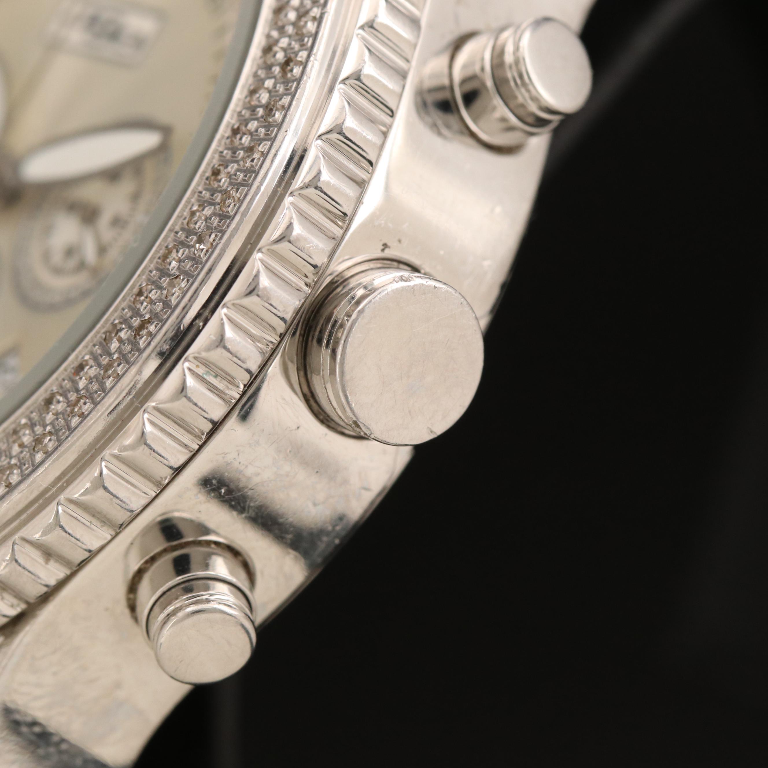 Stainless Steel JoJo Diamond Chronograph Watch