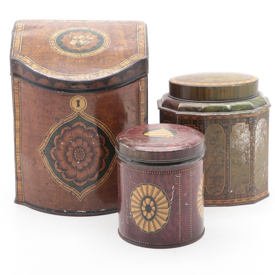 William Crawford & Sons Ltd. Biscuit Tin with Other Lidded Tins