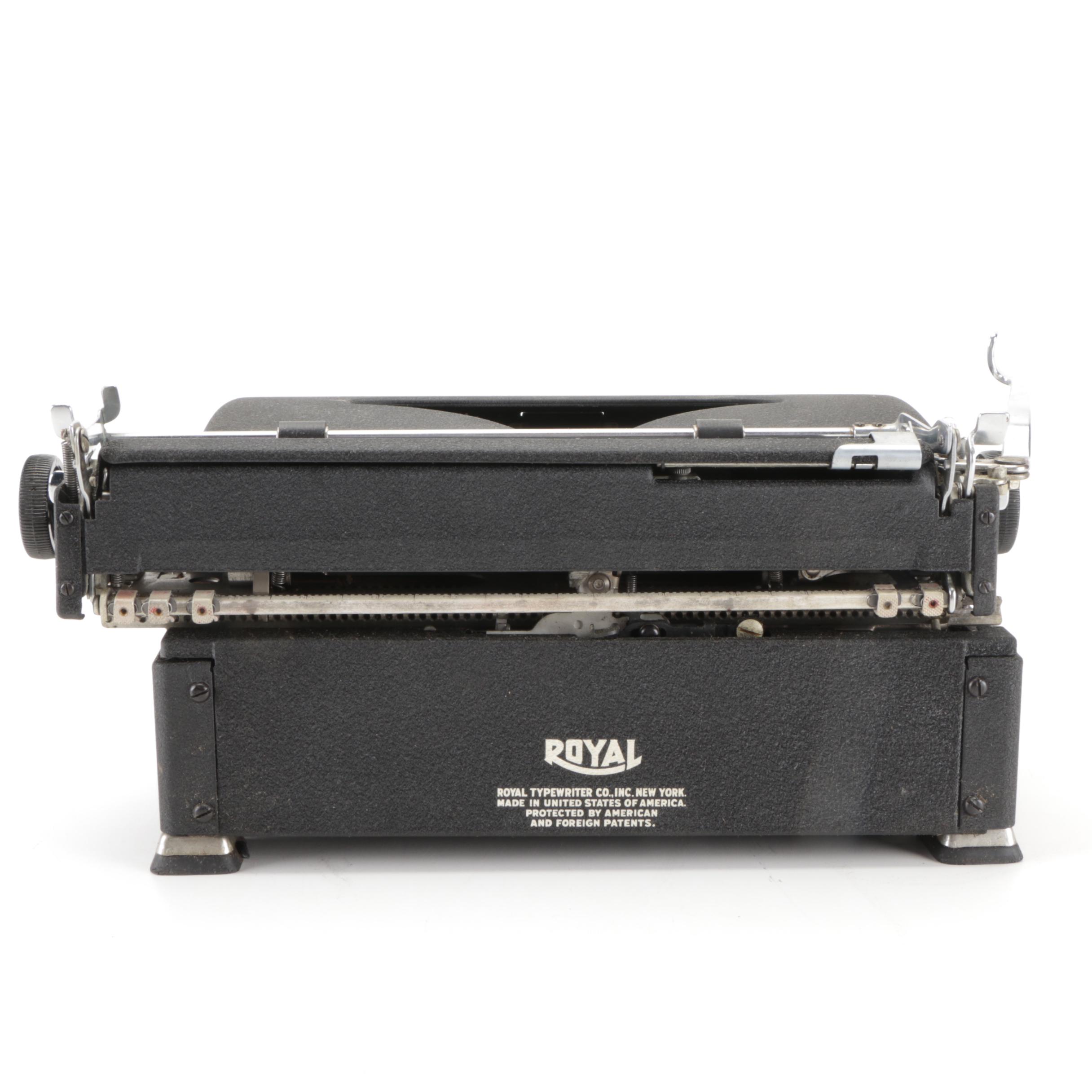 Royal Aristocrat Portable Typewriter with Case