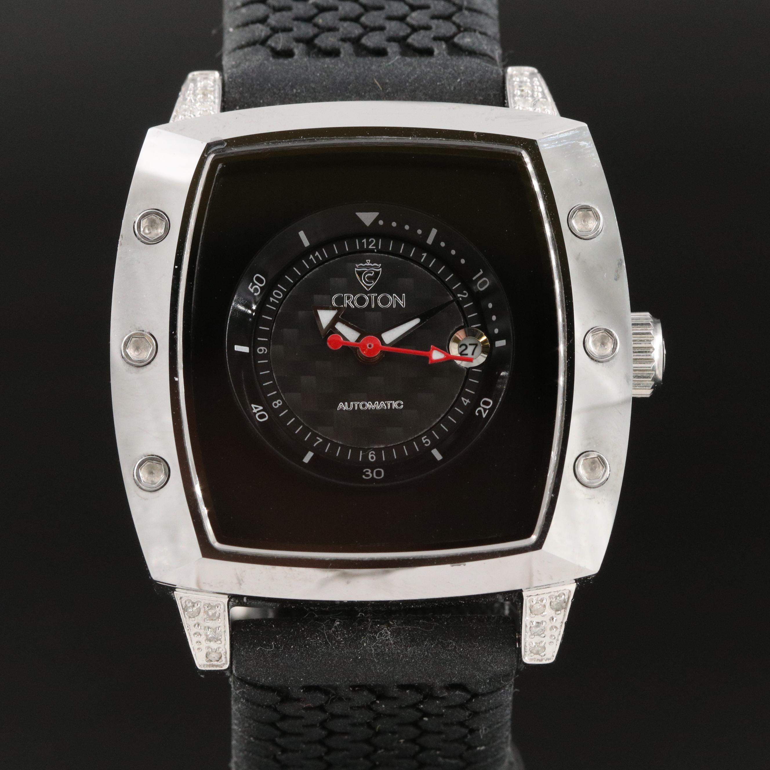 Croton Tungsten and Stainless Steel Limited Edition Watch